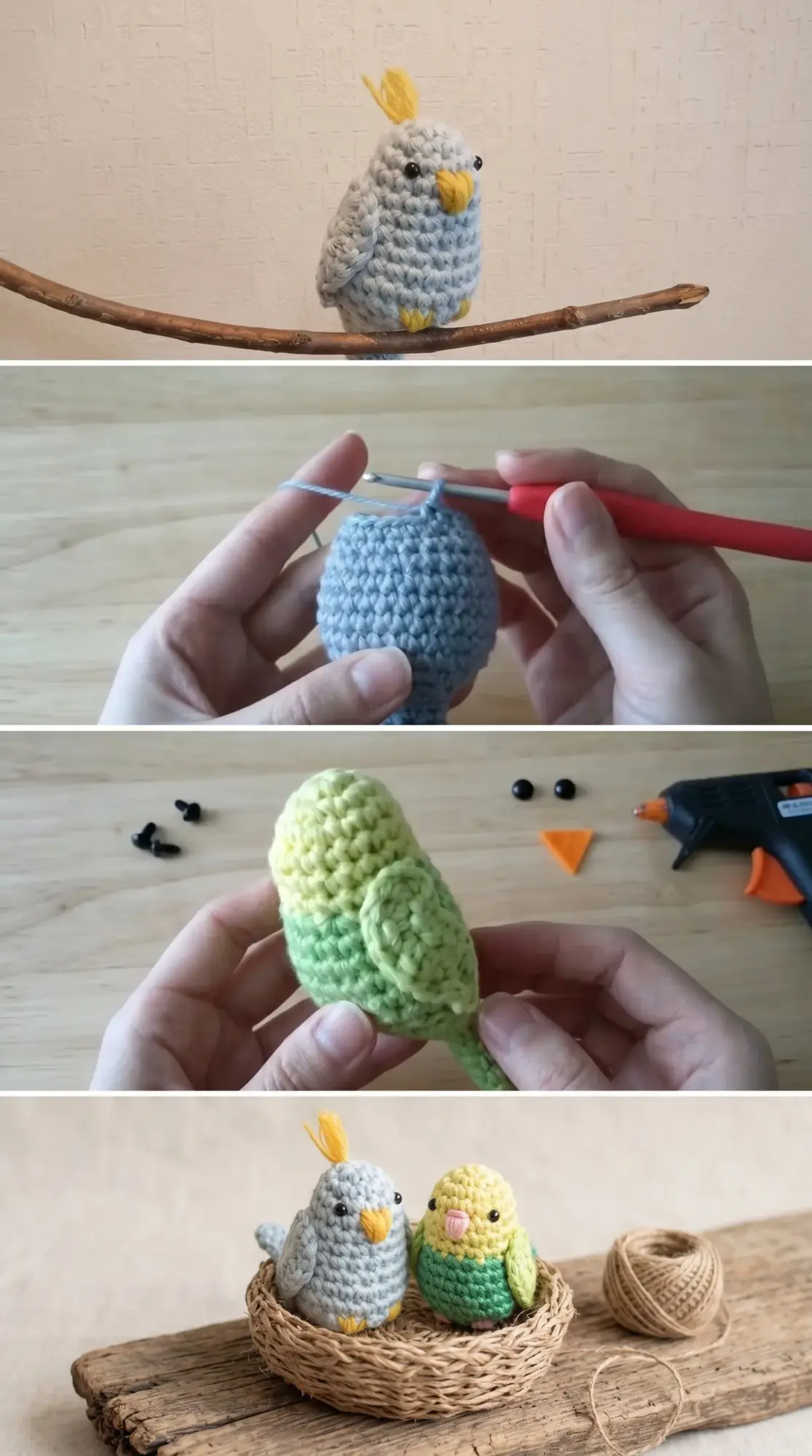 Crochet Amigurumi Birds: A Charming Miniature Collection pattern