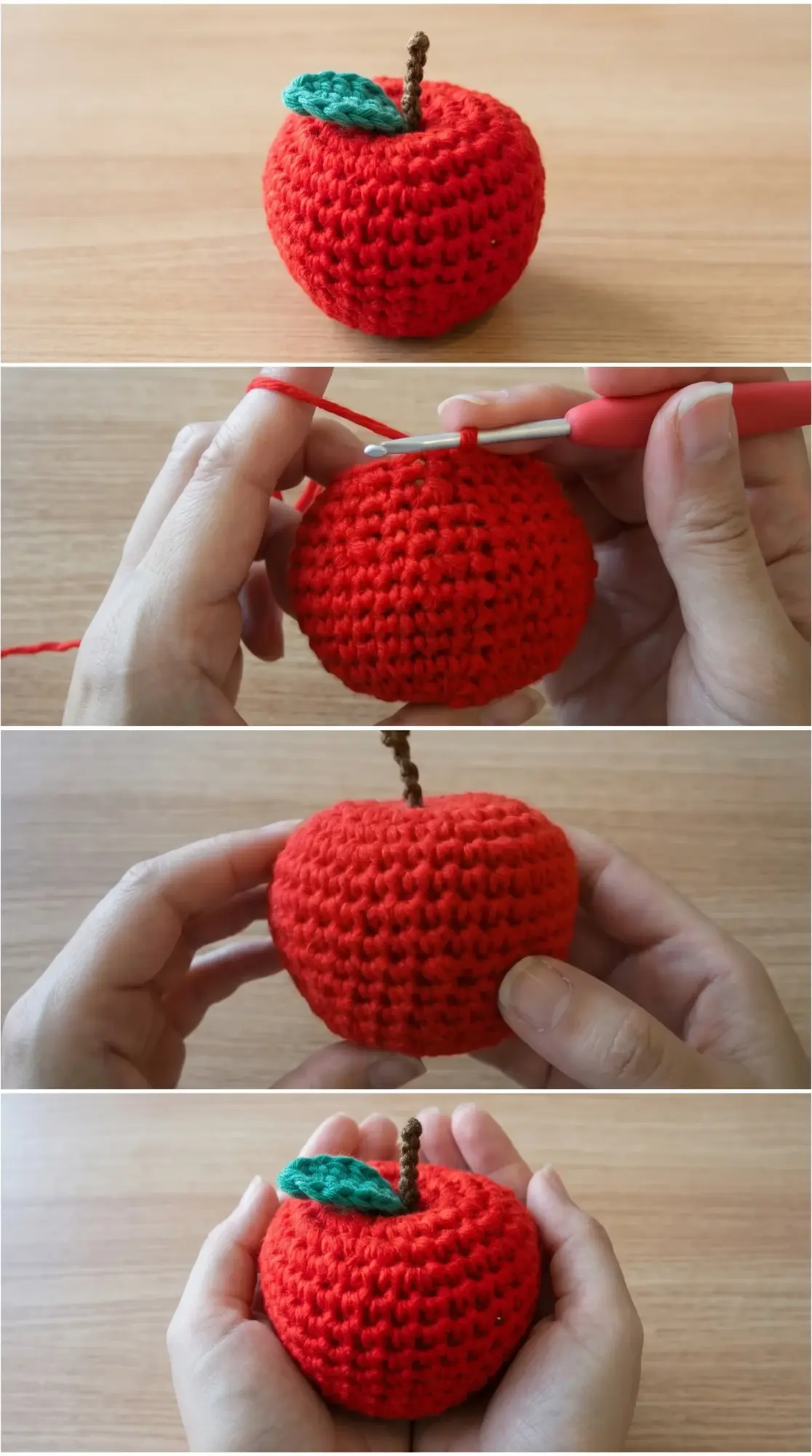Crochet Apple Amigurumi: A Charming Handmade Delight pattern