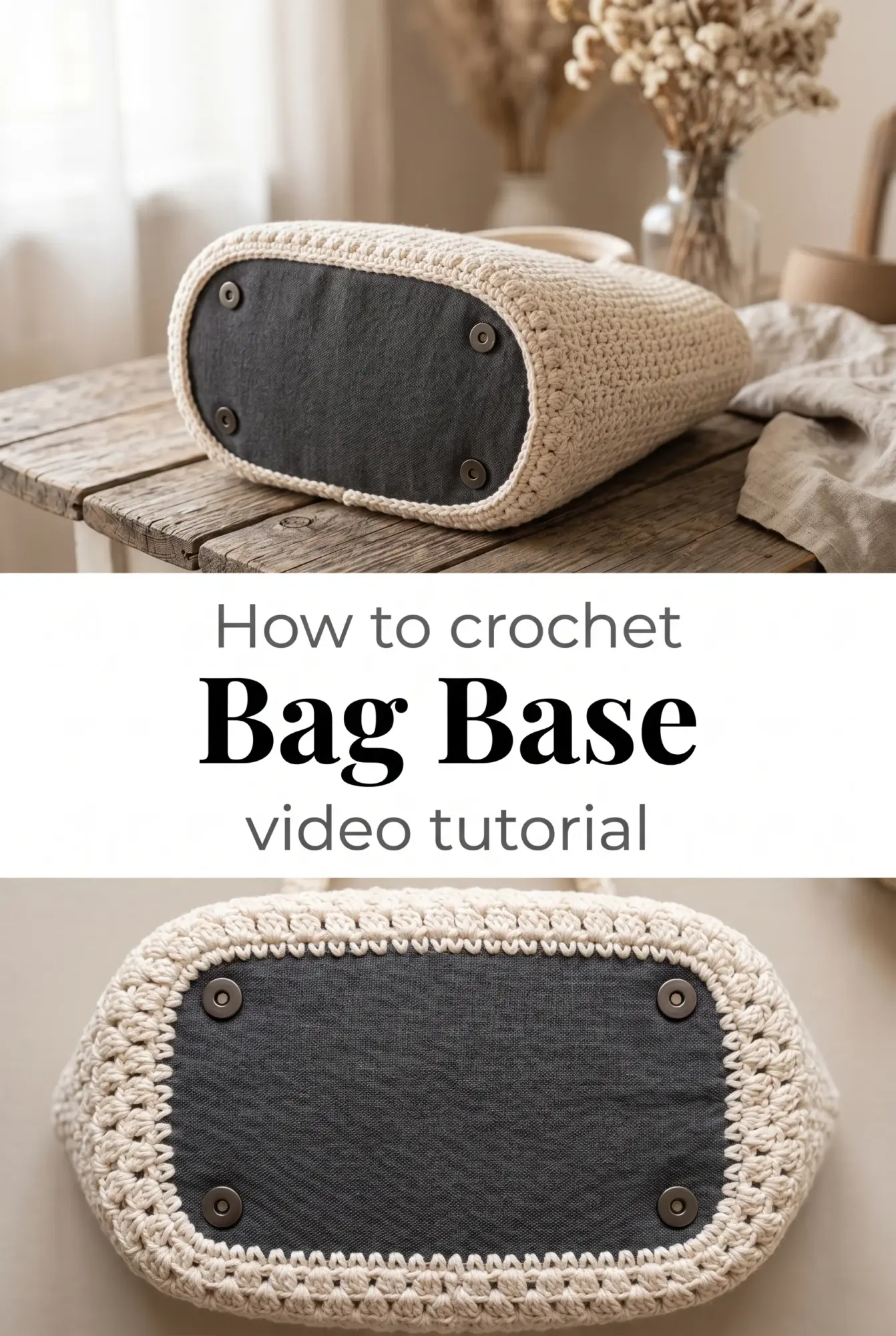 Crochet Bag Base: A Sturdy Handmade Foundation