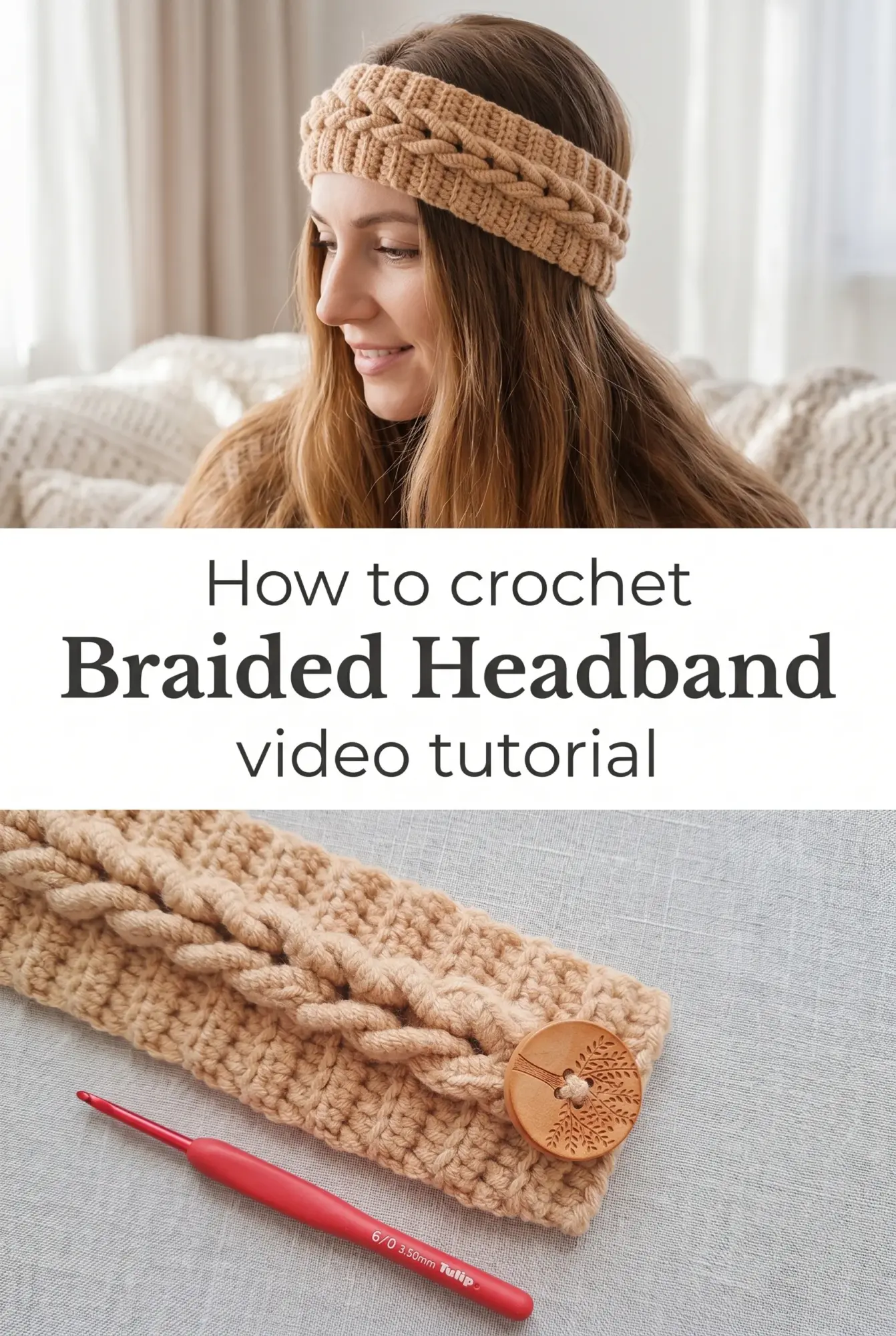 Crochet Braided Headband: A Charming Handmade Accessory