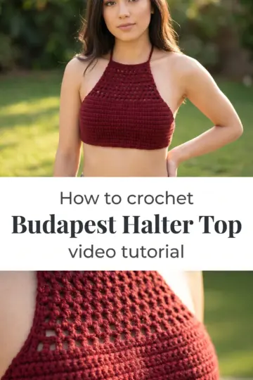 Crochet Budapest Halter Top