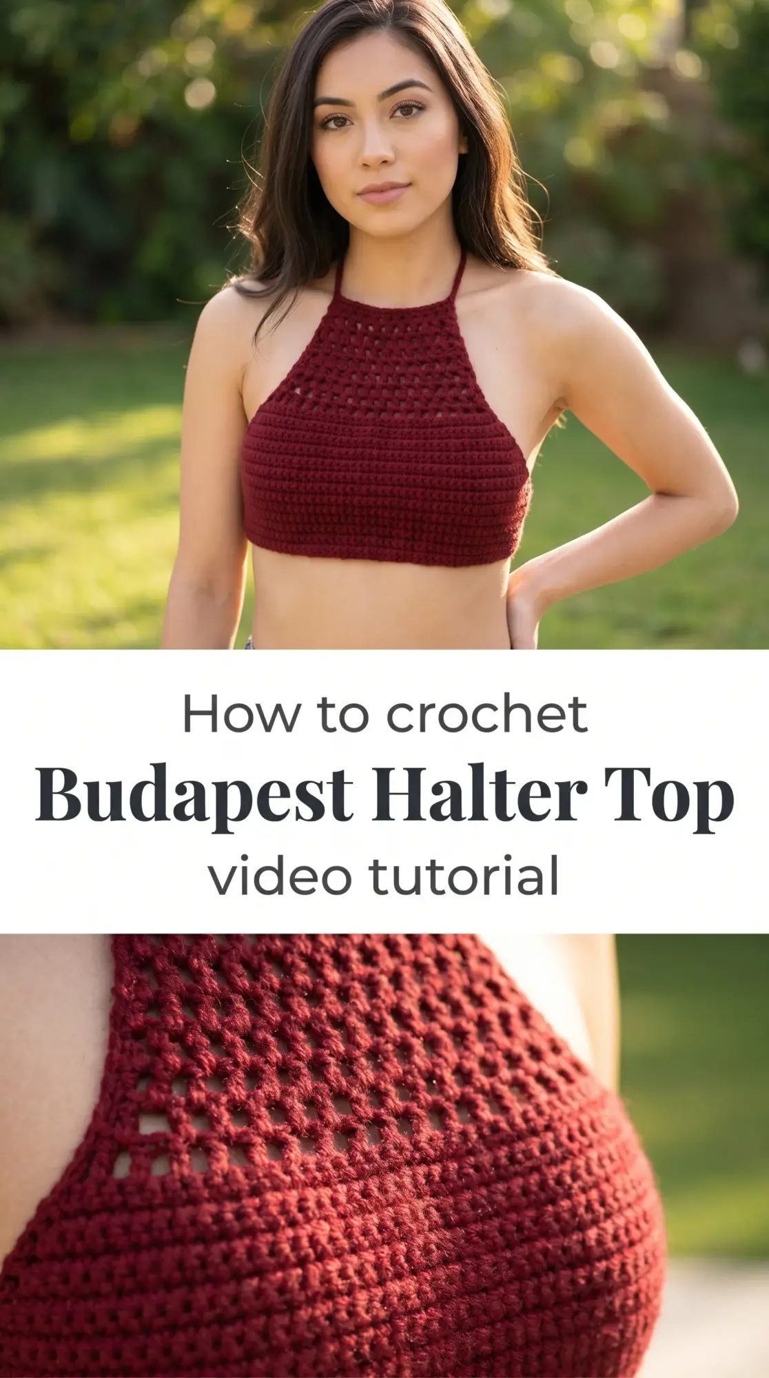 Crochet Budapest Halter Top: A Chic Summer Essential