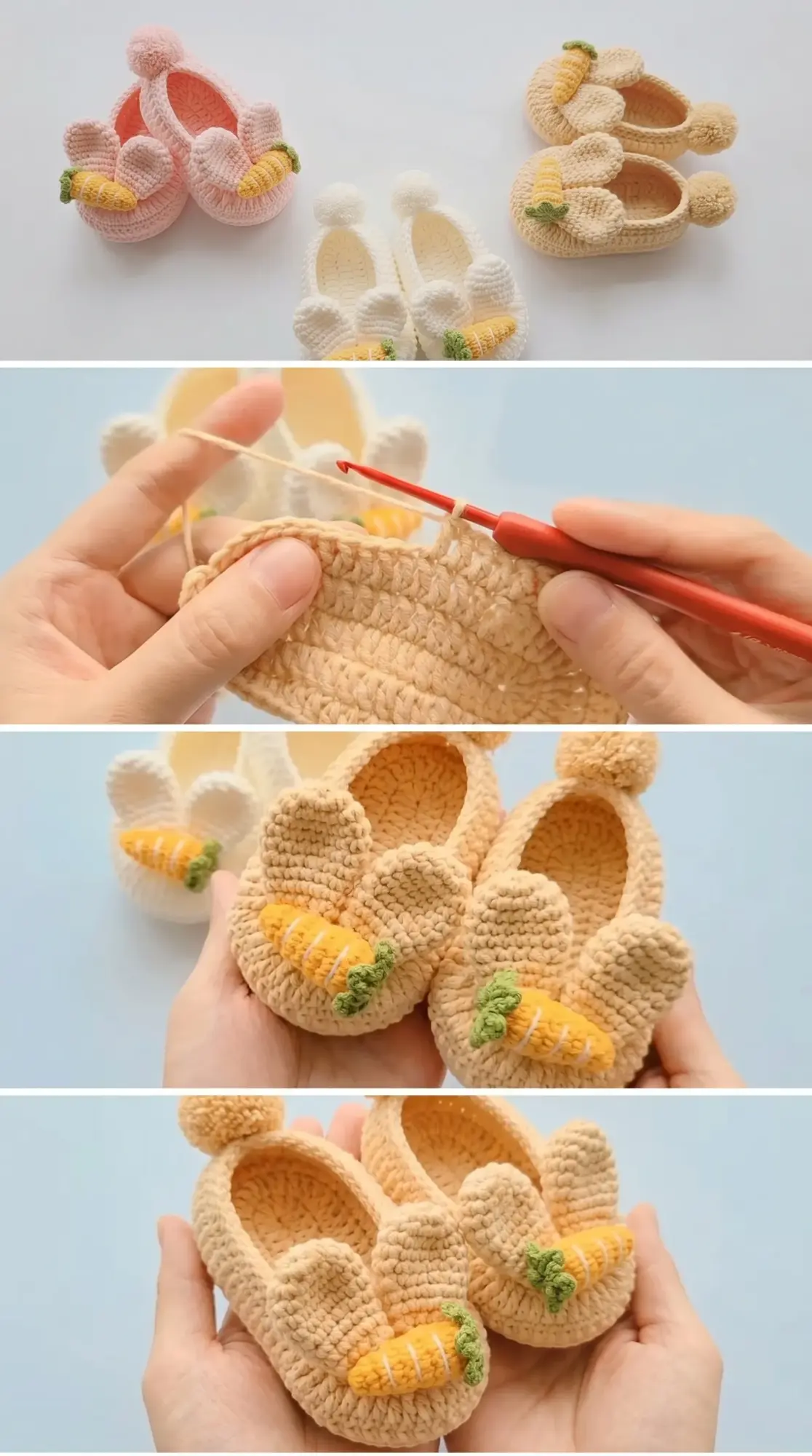 Crochet Bunny Baby Shoes: An Adorable Handmade Treasure pattern