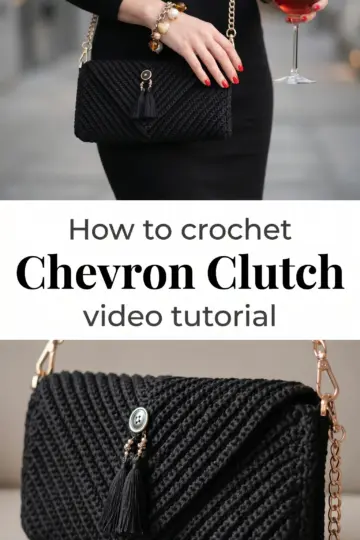 Crochet Chevron Clutch