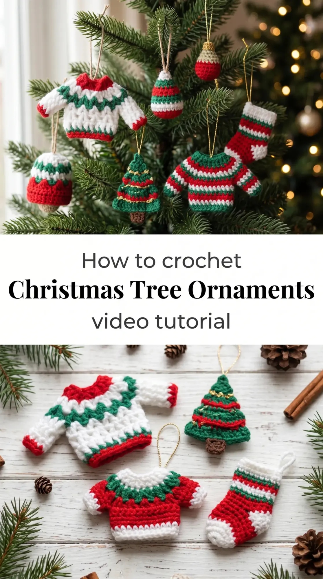 Crochet Christmas Tree Ornaments: A Festive Holiday Treasure