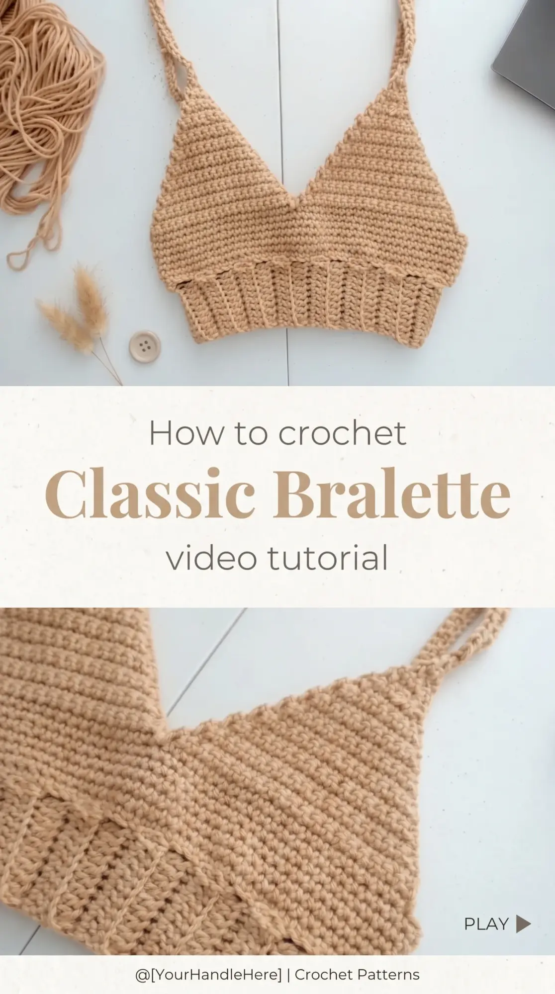 Crochet Classic Bralette: A Timeless Wardrobe Essential