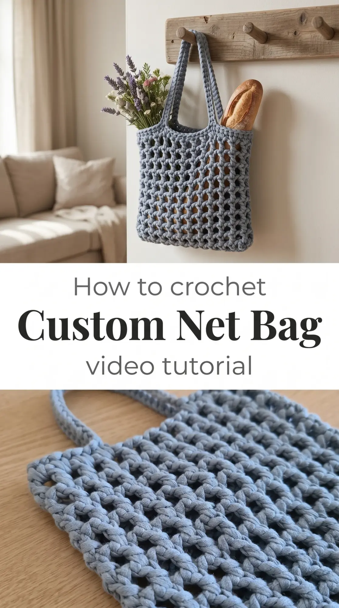 Crochet Custom Net Bag: A Versatile Everyday Essential