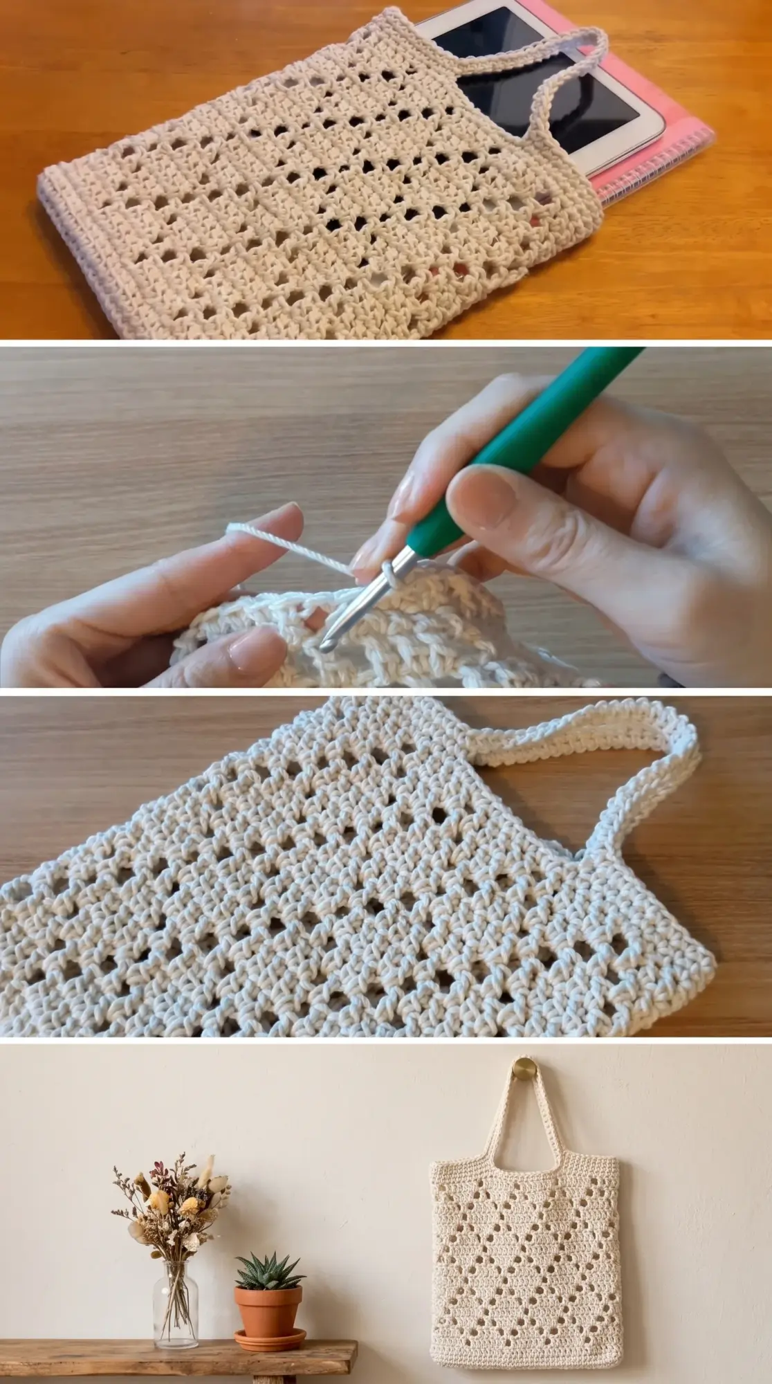 Crochet Diamond Tote Bag: A Timeless Everyday Companion pattern