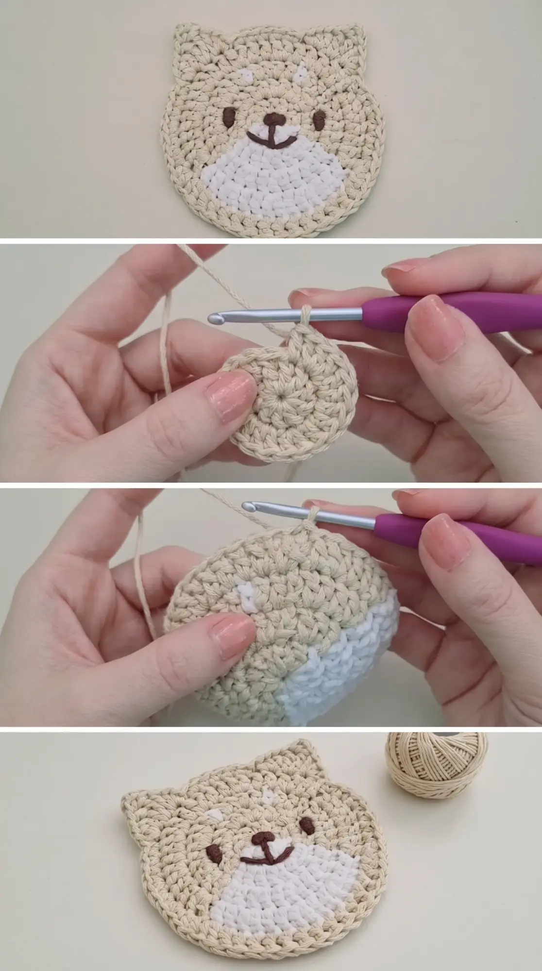 Crochet Dog Coaster: A Charming Kitchen Companion pattern