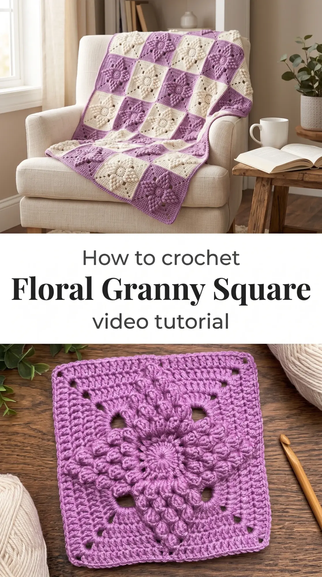 Crochet Floral Granny Square: A Timeless Classic Motif