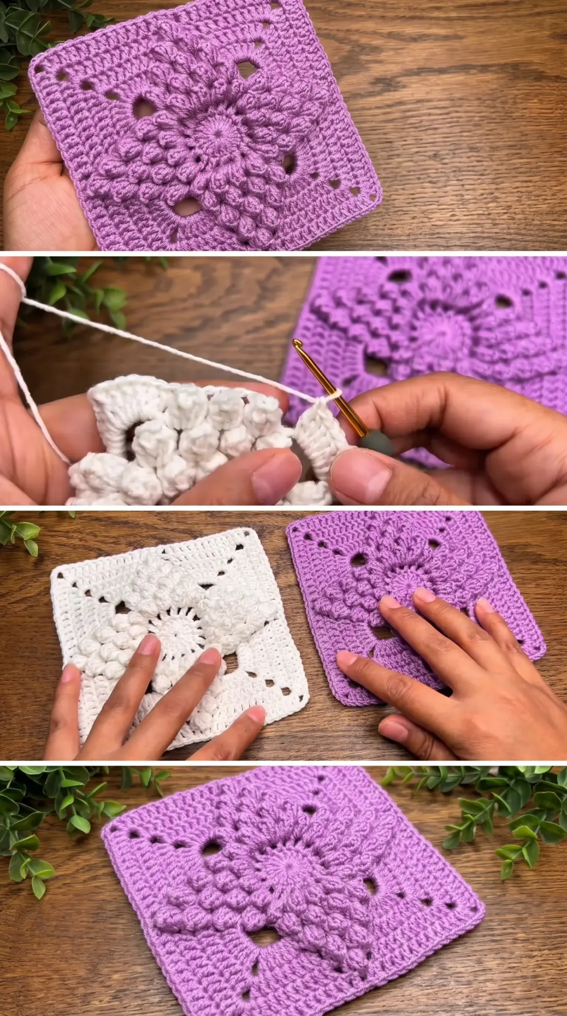 Crochet Floral Granny Square: A Timeless Classic Motif pattern