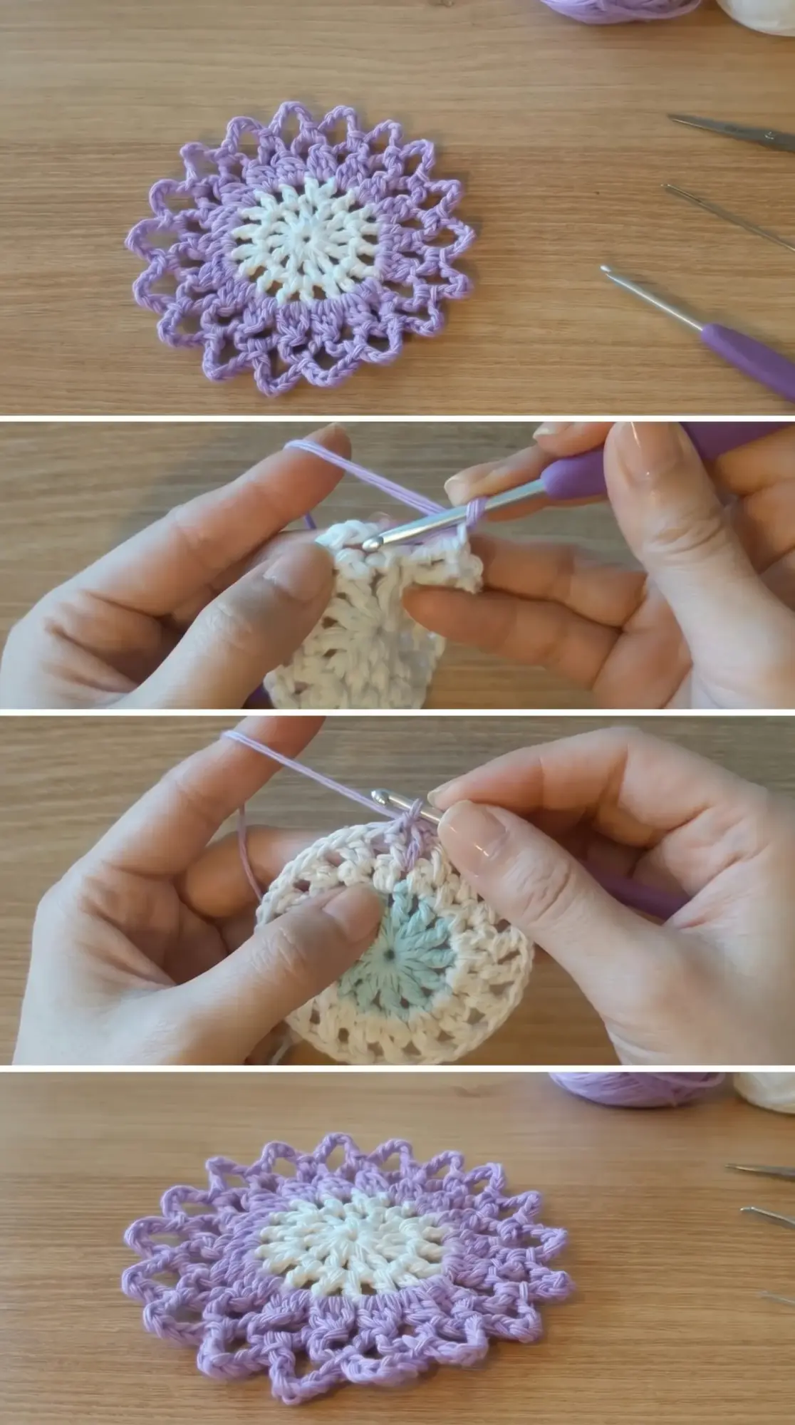 Crochet Flower Doily: A Delicate Handmade Accent pattern