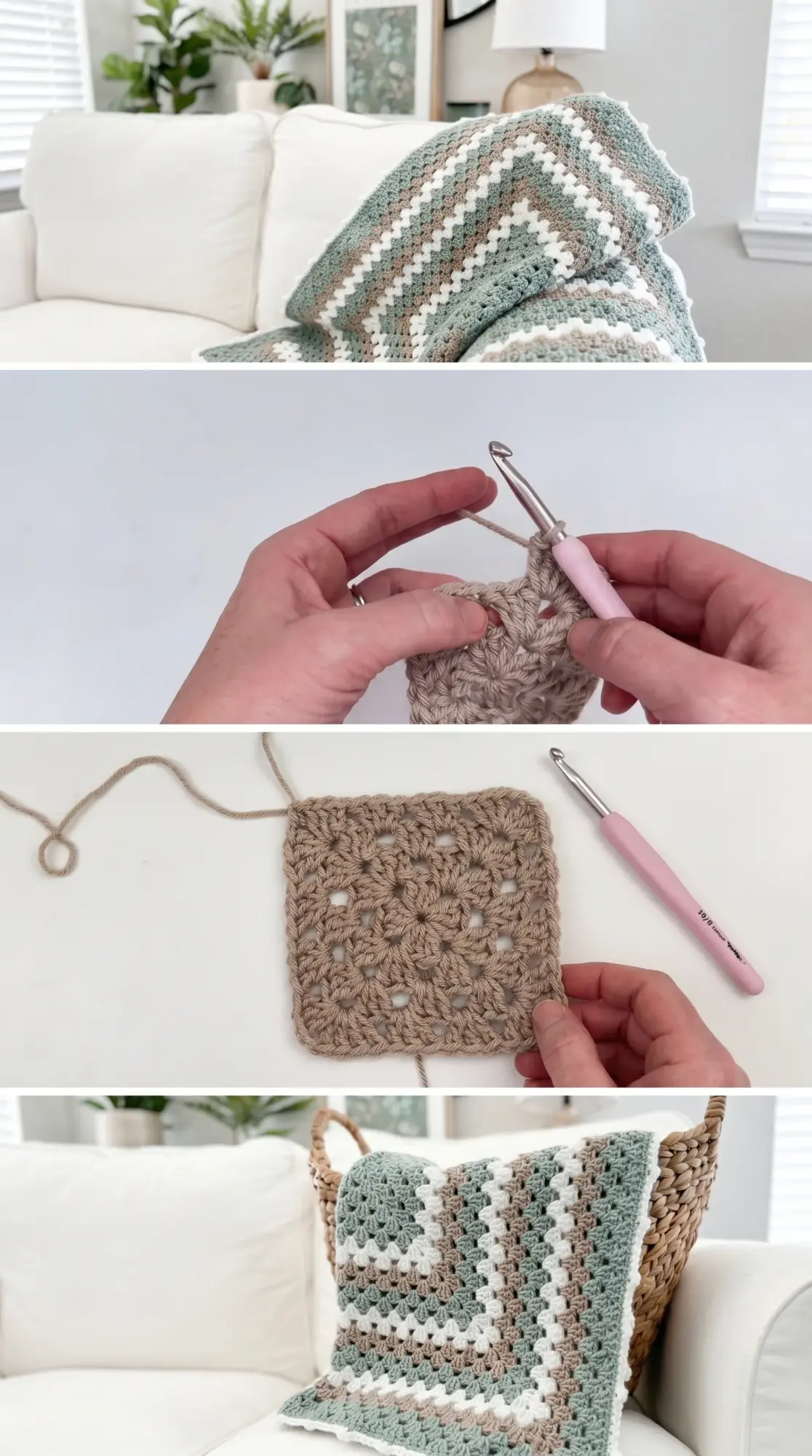 Crochet Granny Square Blanket: A Timeless Home Essential pattern