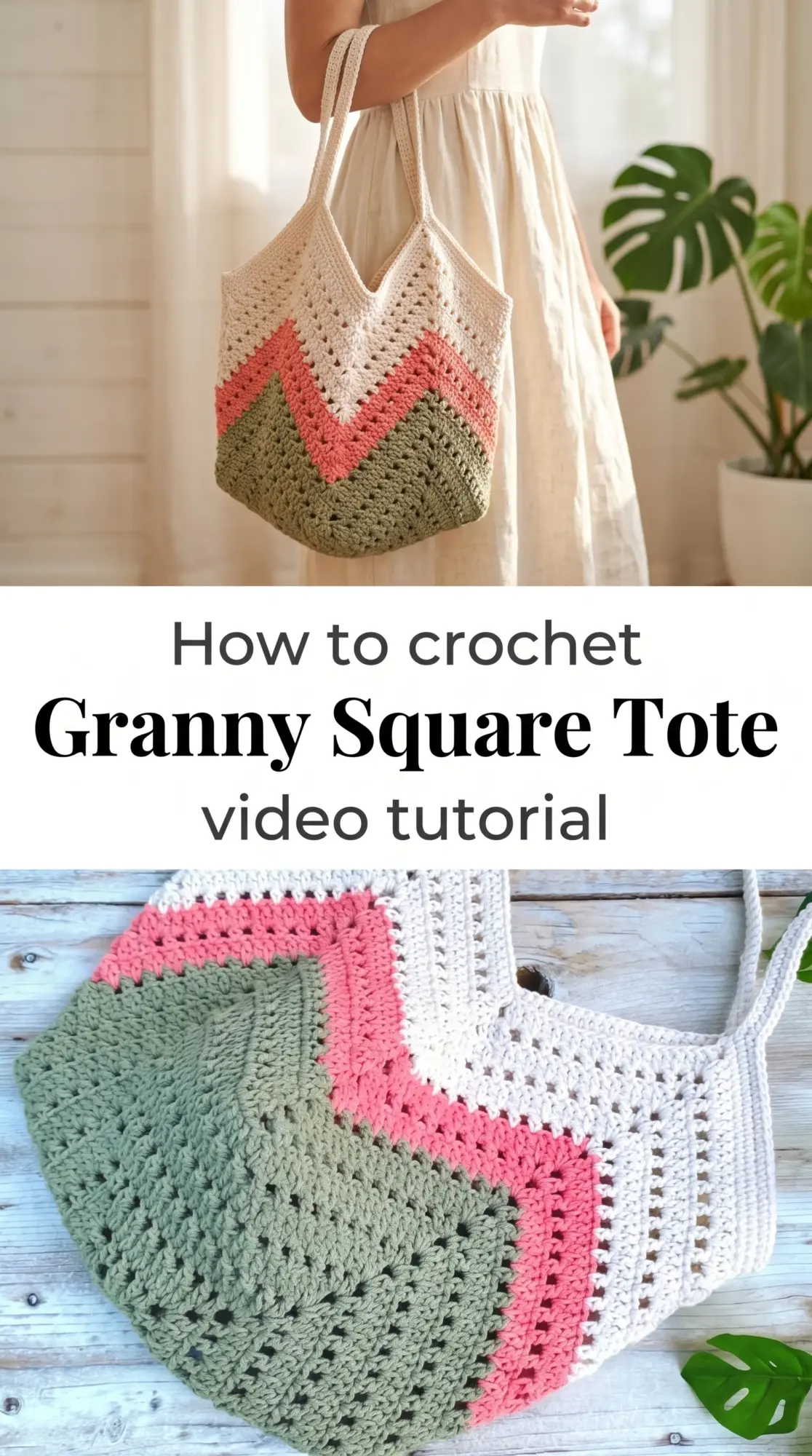 Crochet Granny Square Tote: A Charming Summer Essential