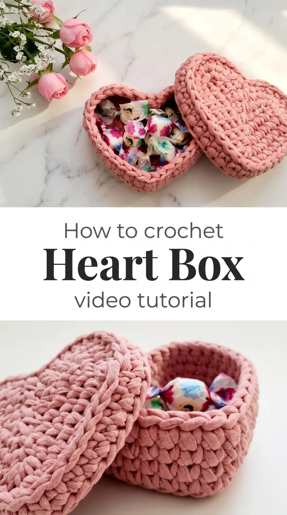Crochet Heart Box: A Sweet Valentine Keepsake