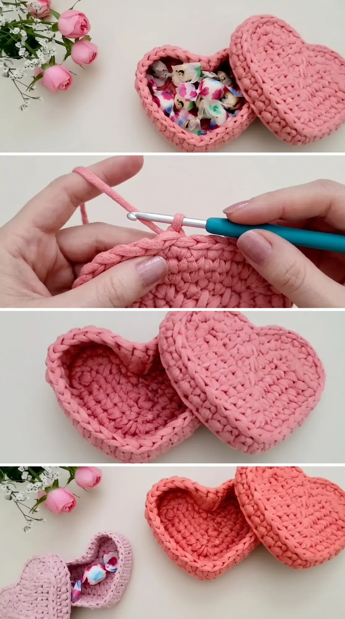 Crochet Heart Box: A Sweet Valentine Keepsake pattern
