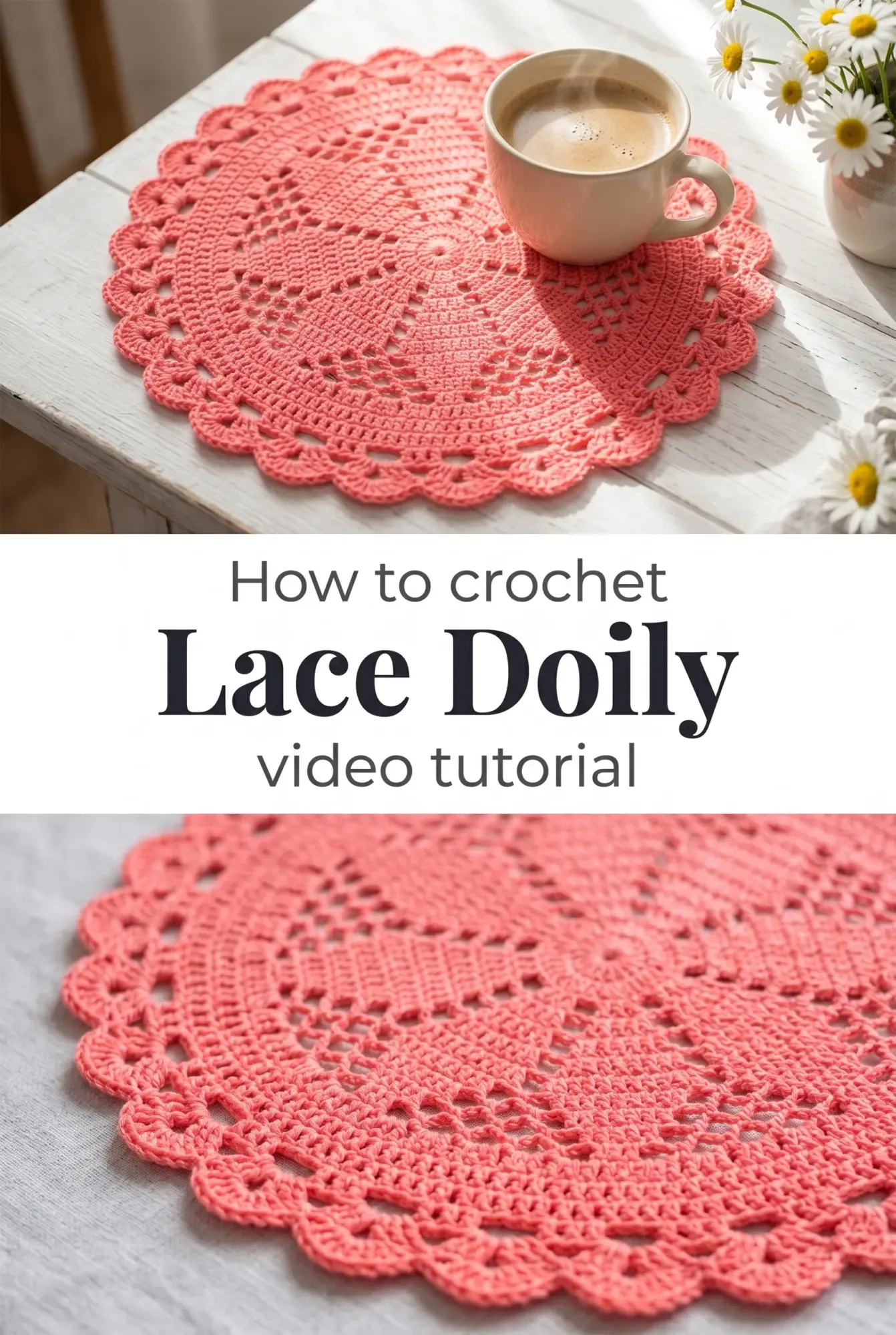 Crochet Lace Doily: A Delicate Decorative Accent