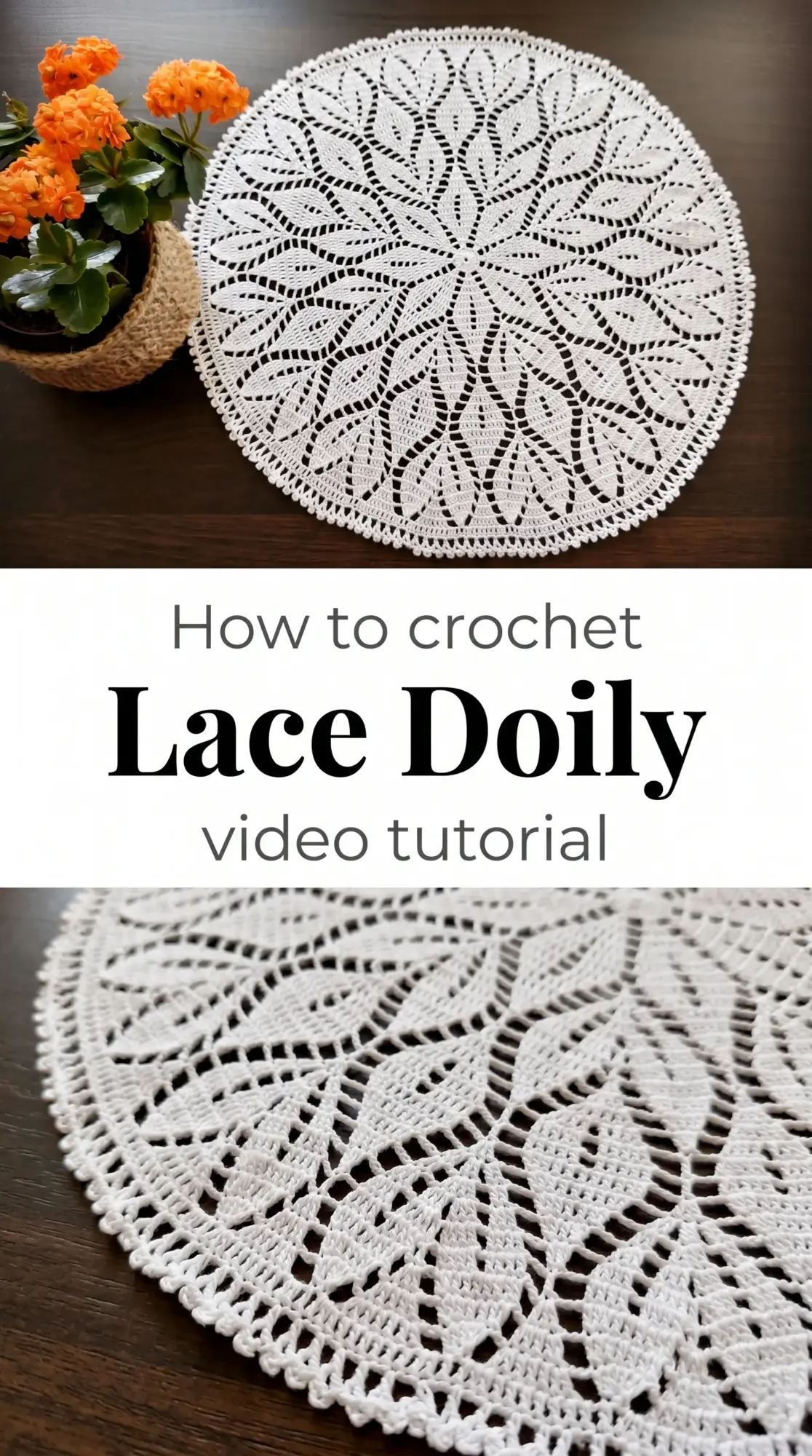 Crochet Lace Doily: A Delicate Handcrafted Centerpiece