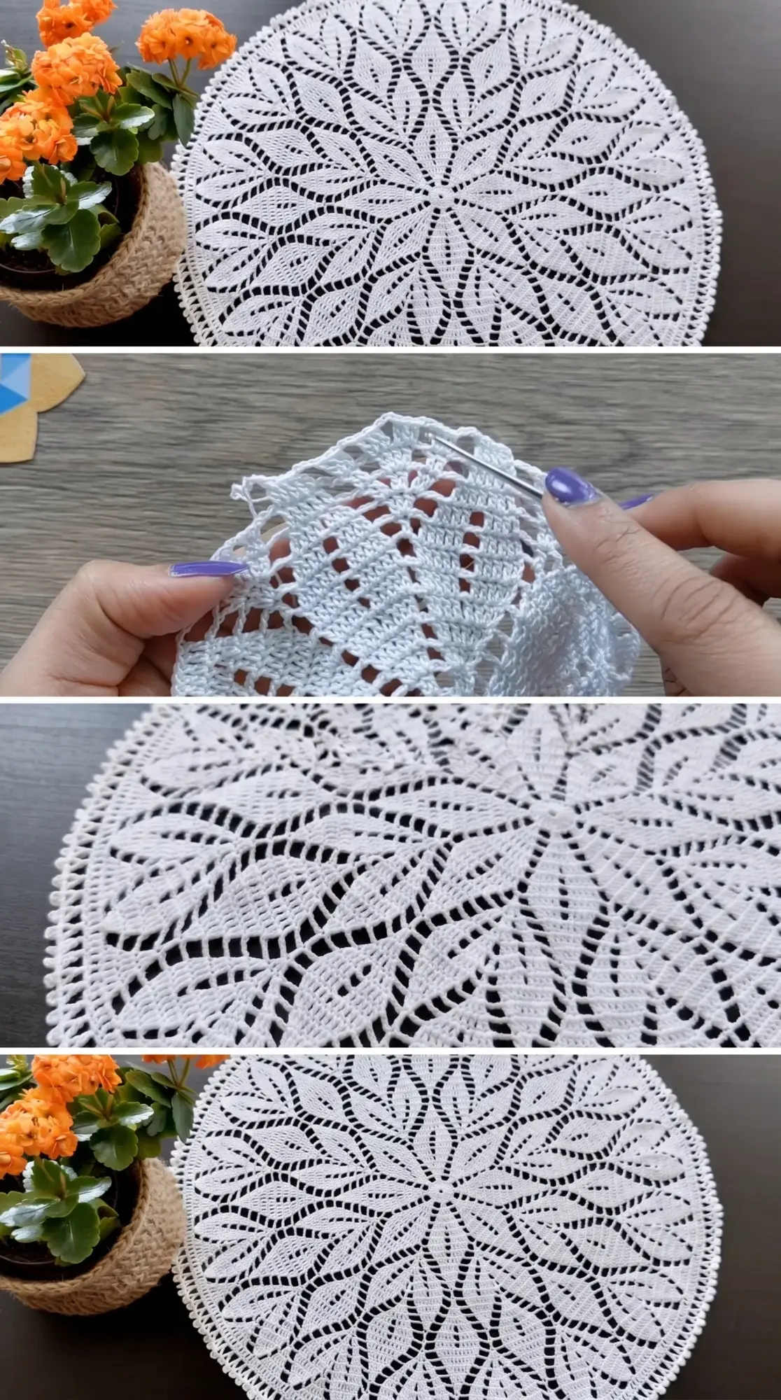 Crochet Lace Doily: A Delicate Handcrafted Centerpiece pattern