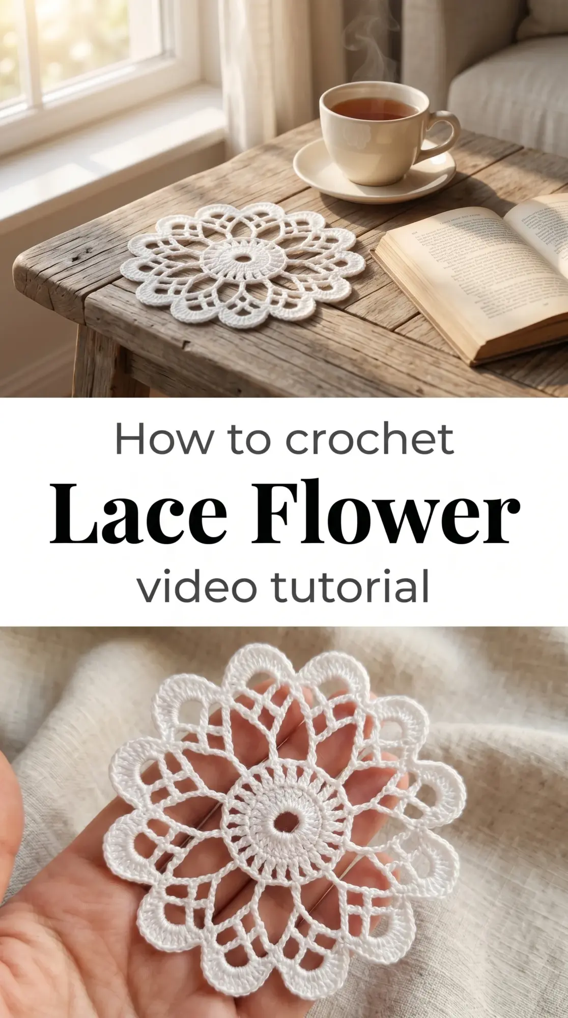 Crochet Lace Flower: A Delicate Handmade Accent