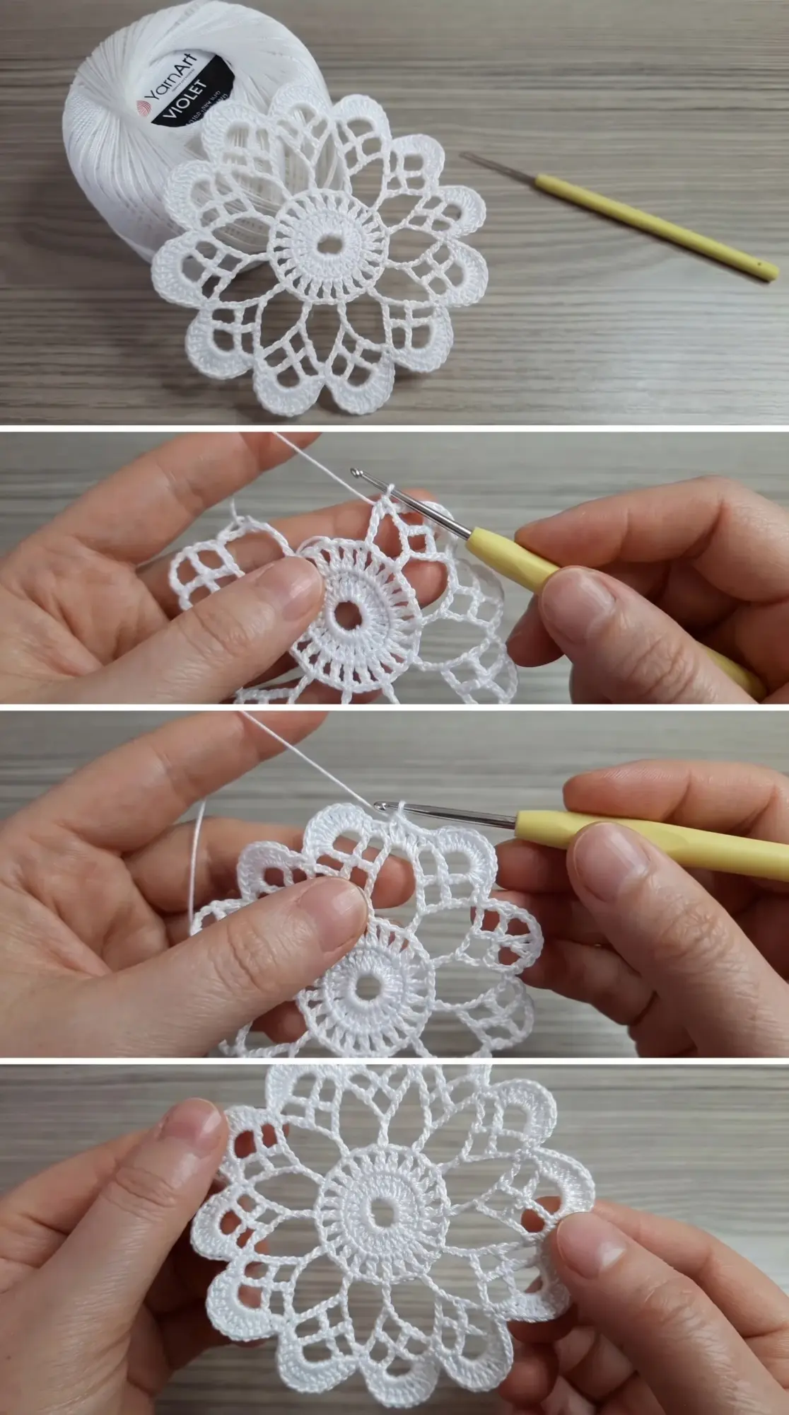 Crochet Lace Flower: A Delicate Handmade Accent pattern