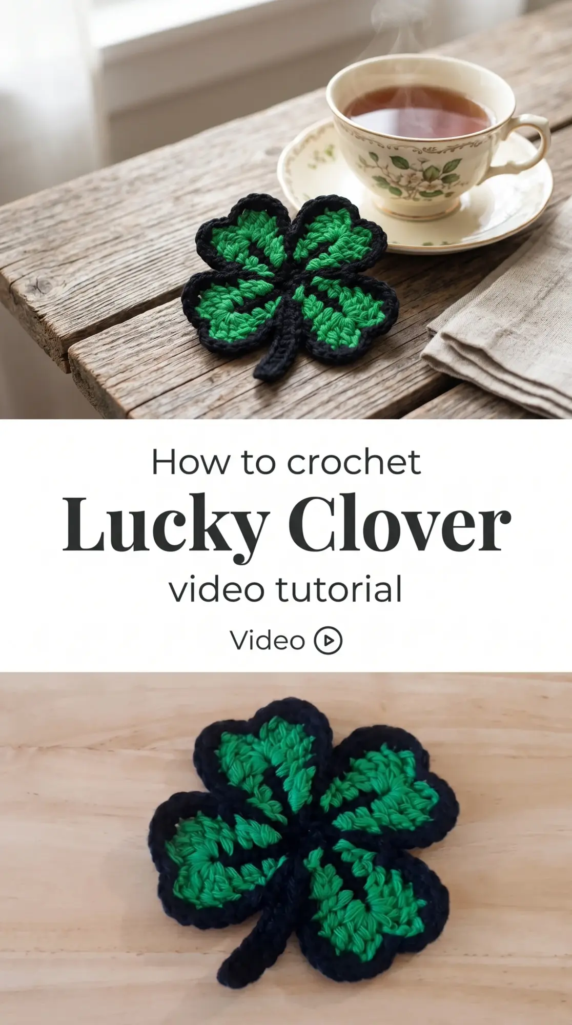 Crochet Lucky Clover: A Charming Irish Symbol