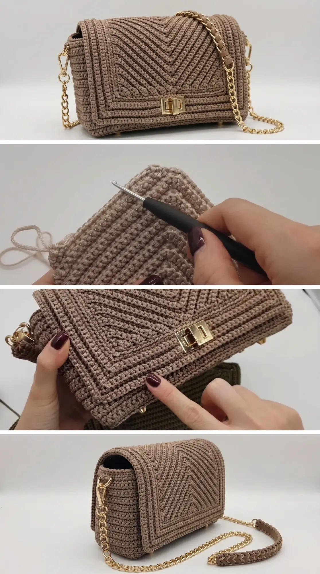 Crochet Luxury Bag: A Sophisticated Handmade Essential pattern