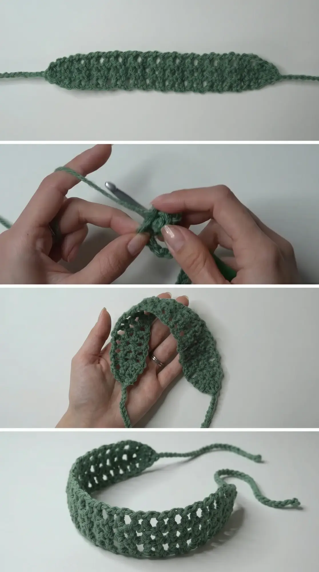 Crochet Mesh Hairband: A Quick and Charming Accessory pattern