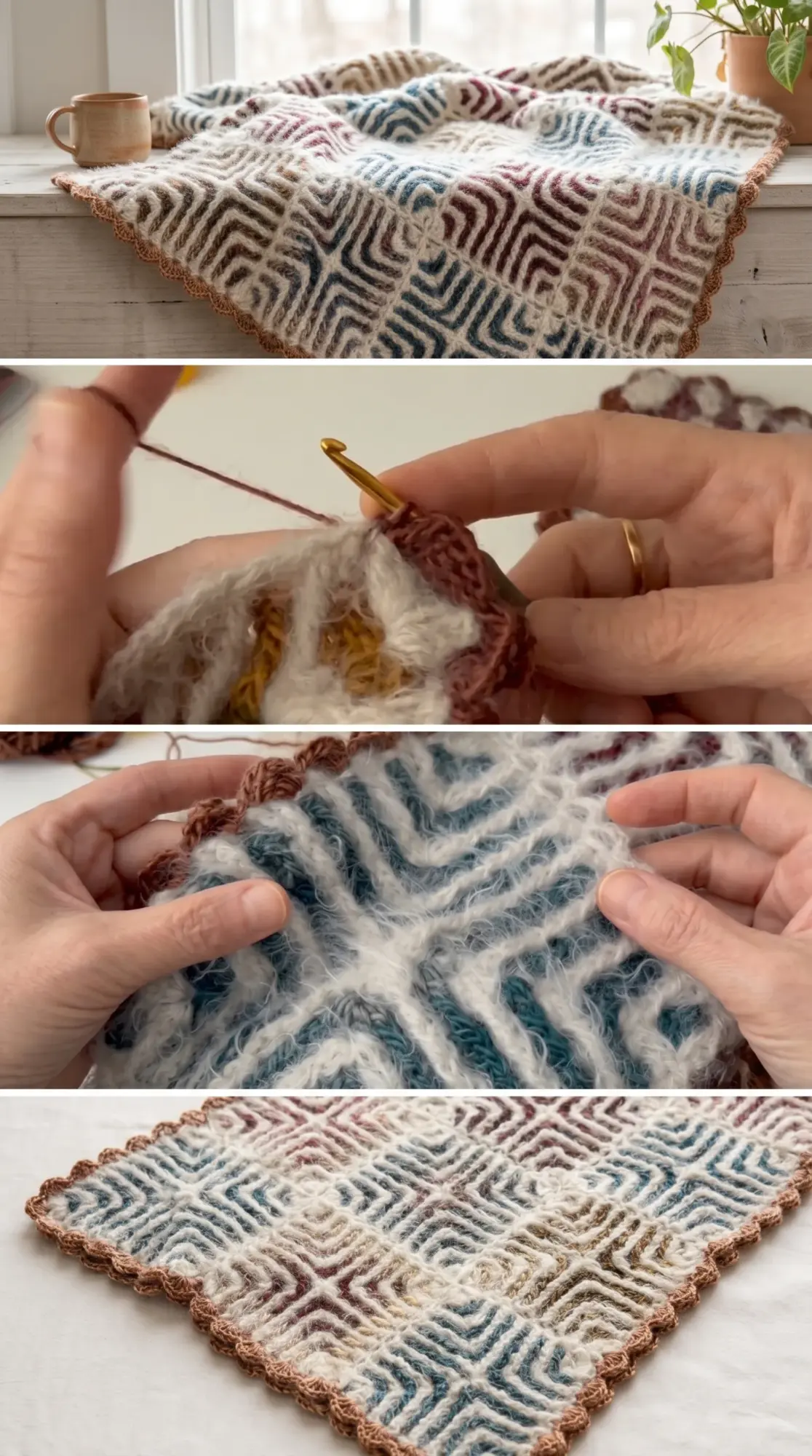 Crochet Motif Blanket: A Stunning Handmade Masterpiece pattern