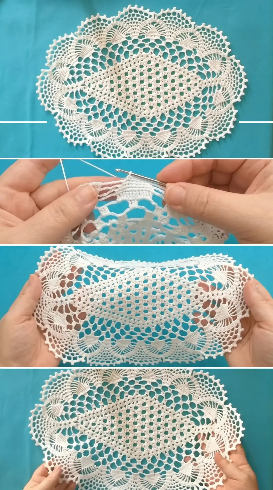 Crochet Oval Tablecloth: An Elegant Table Centerpiece pattern