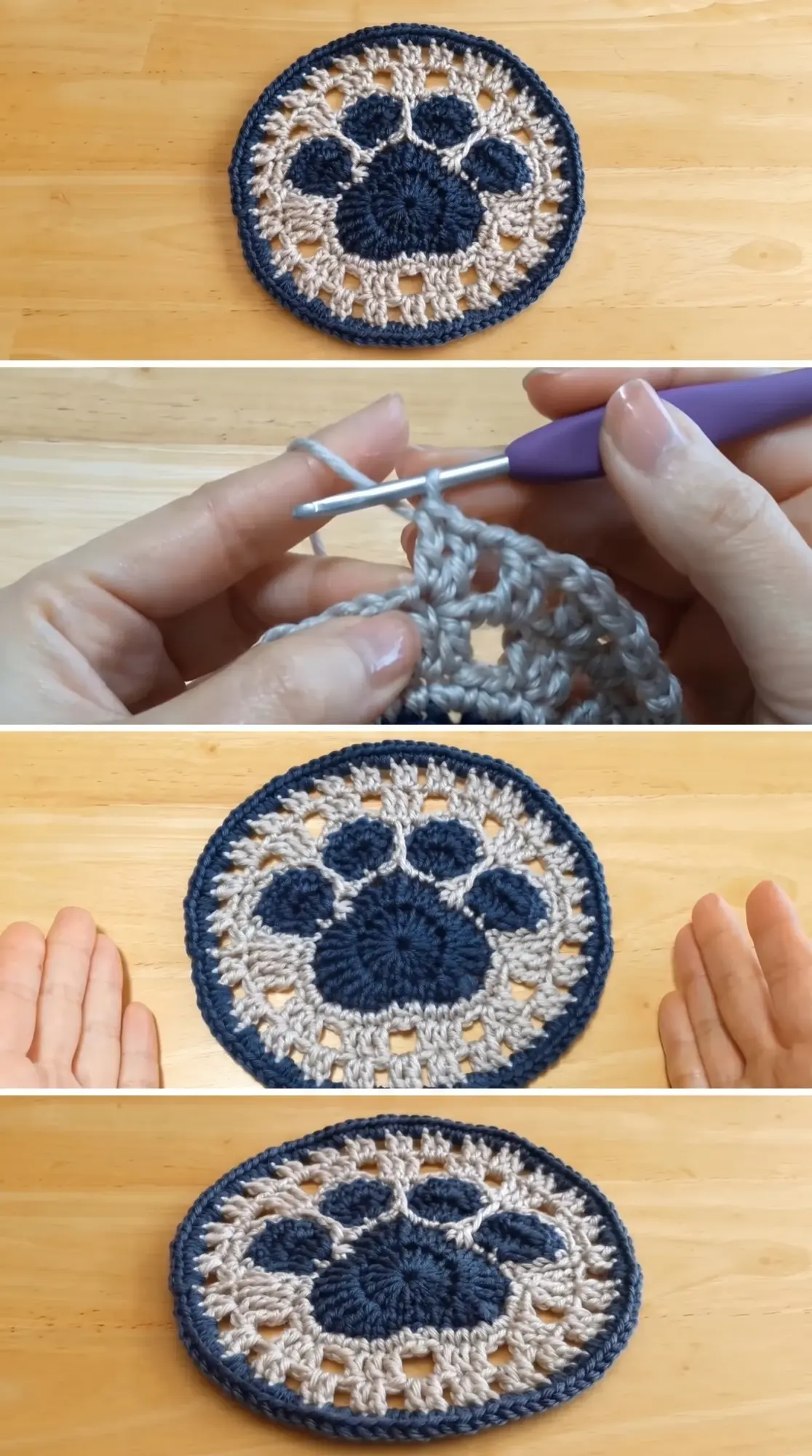 Crochet Paw Doily: A Charming Handcrafted Accent pattern