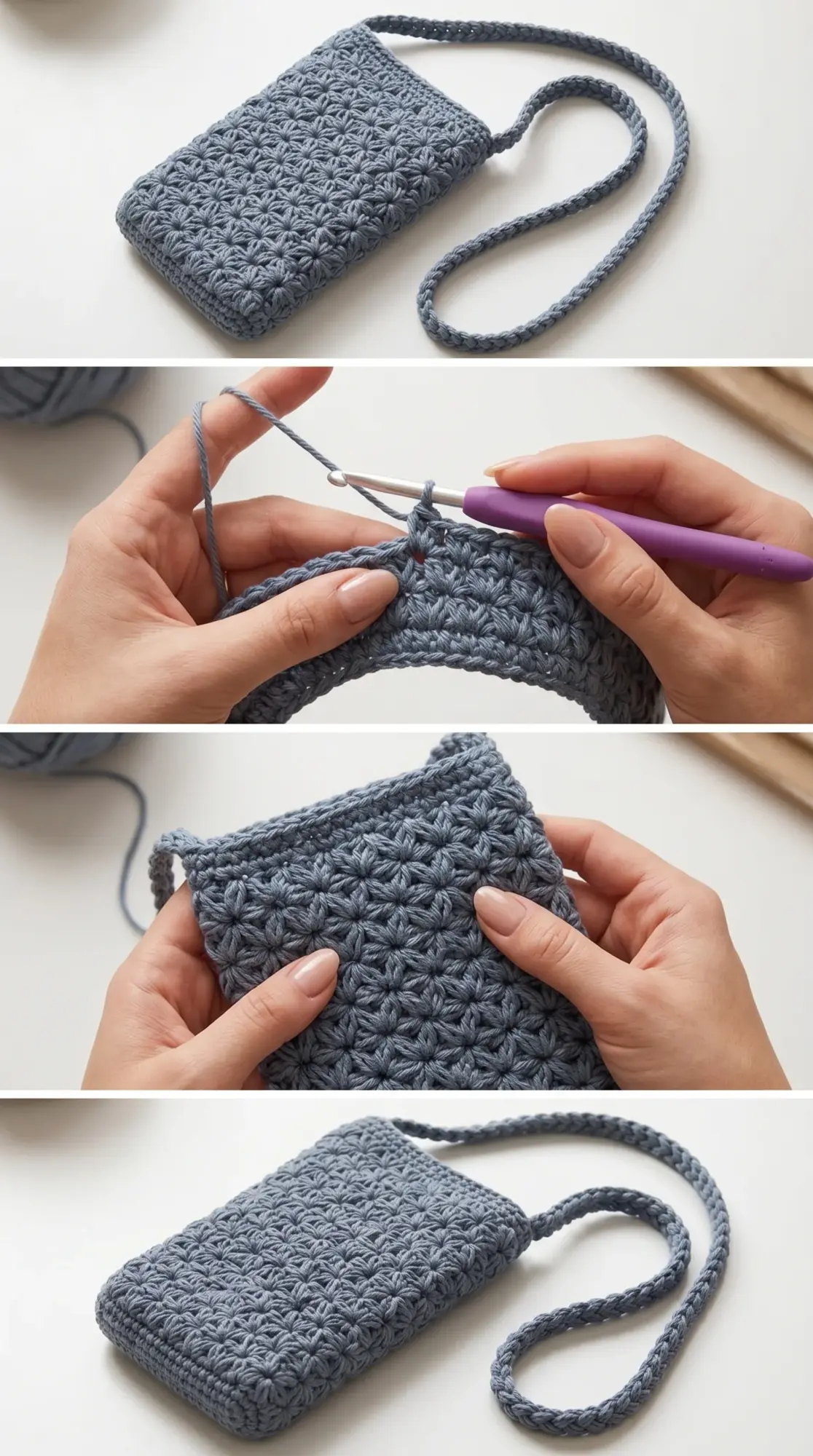 Crochet Phone Crossbody Bag: A Chic Modern Accessory pattern