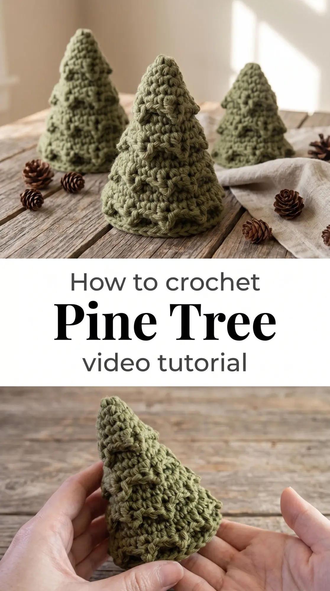 Crochet Pine Tree: A Festive Holiday Centerpiece