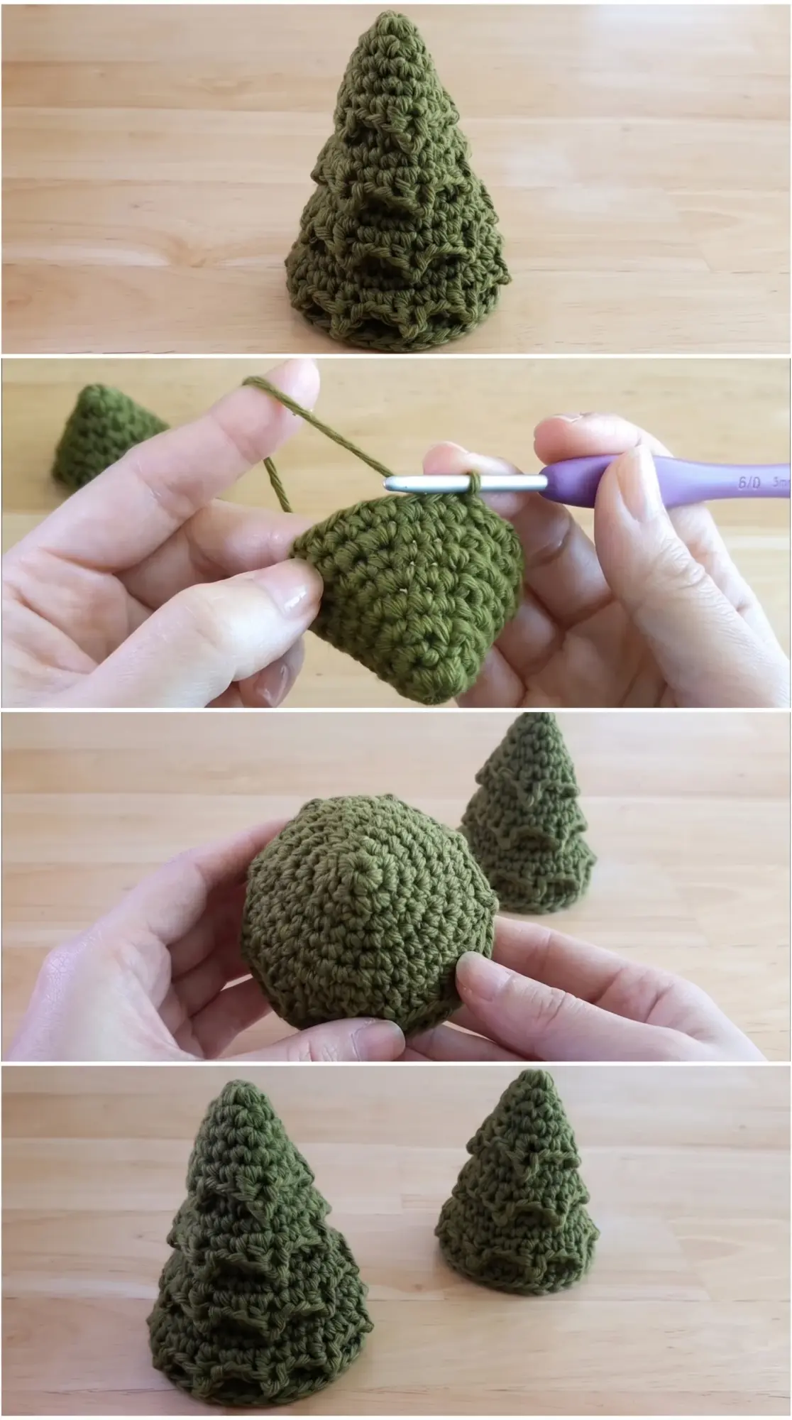 Crochet Pine Tree: A Festive Holiday Centerpiece pattern