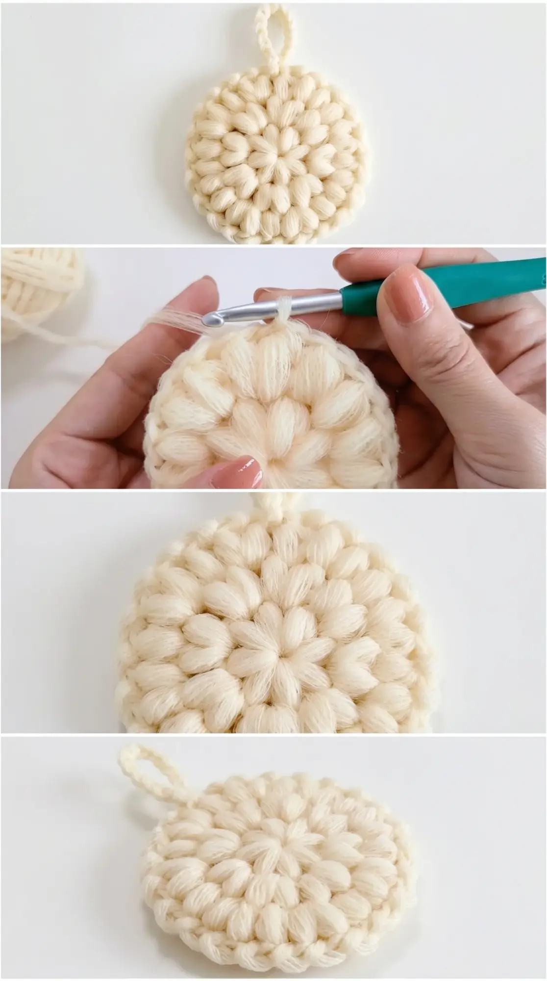 Crochet Puff Stitch Scrubby: A Charming Kitchen Essential pattern