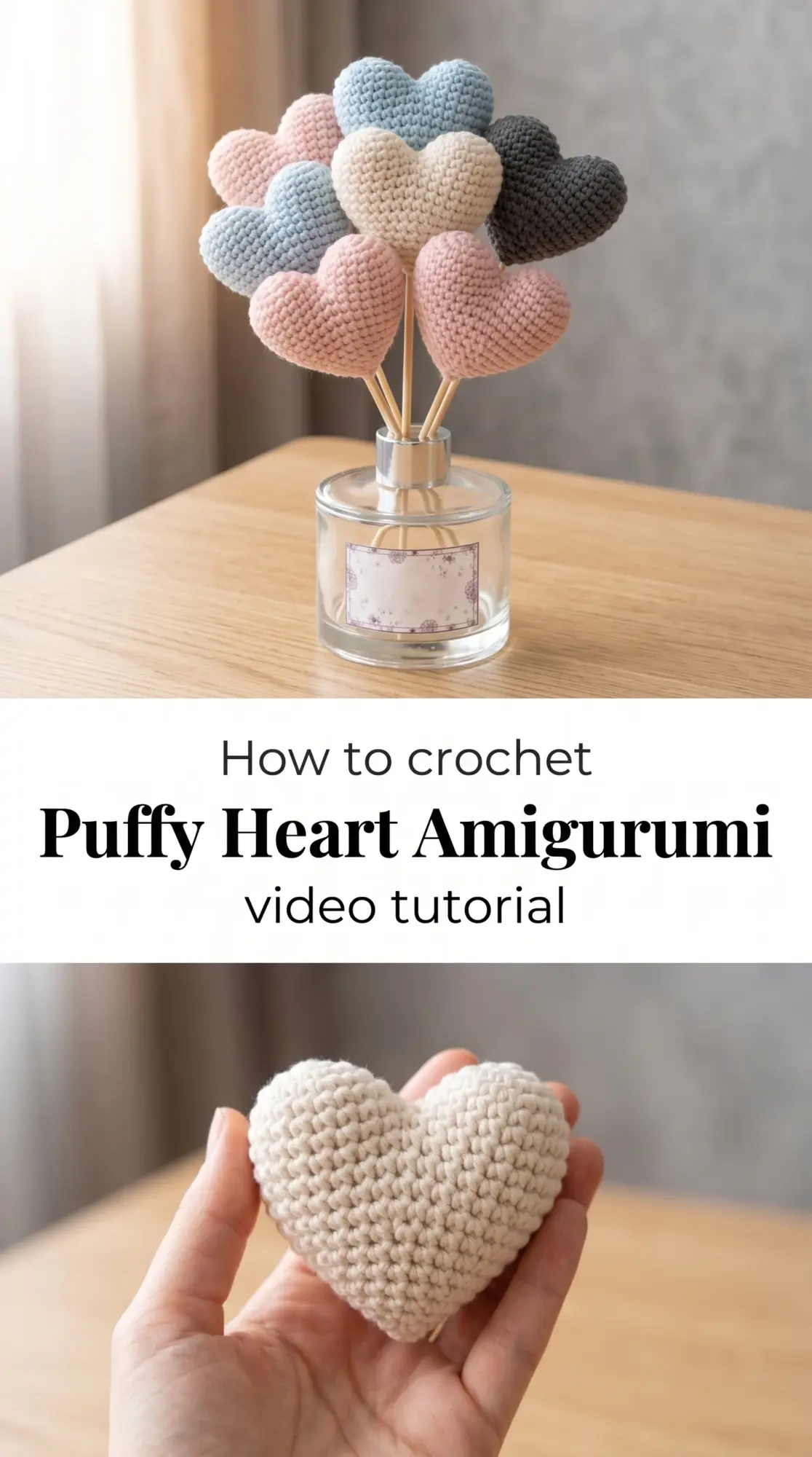 Crochet Puffy Heart Amigurumi: A Sweet Valentine Treasure
