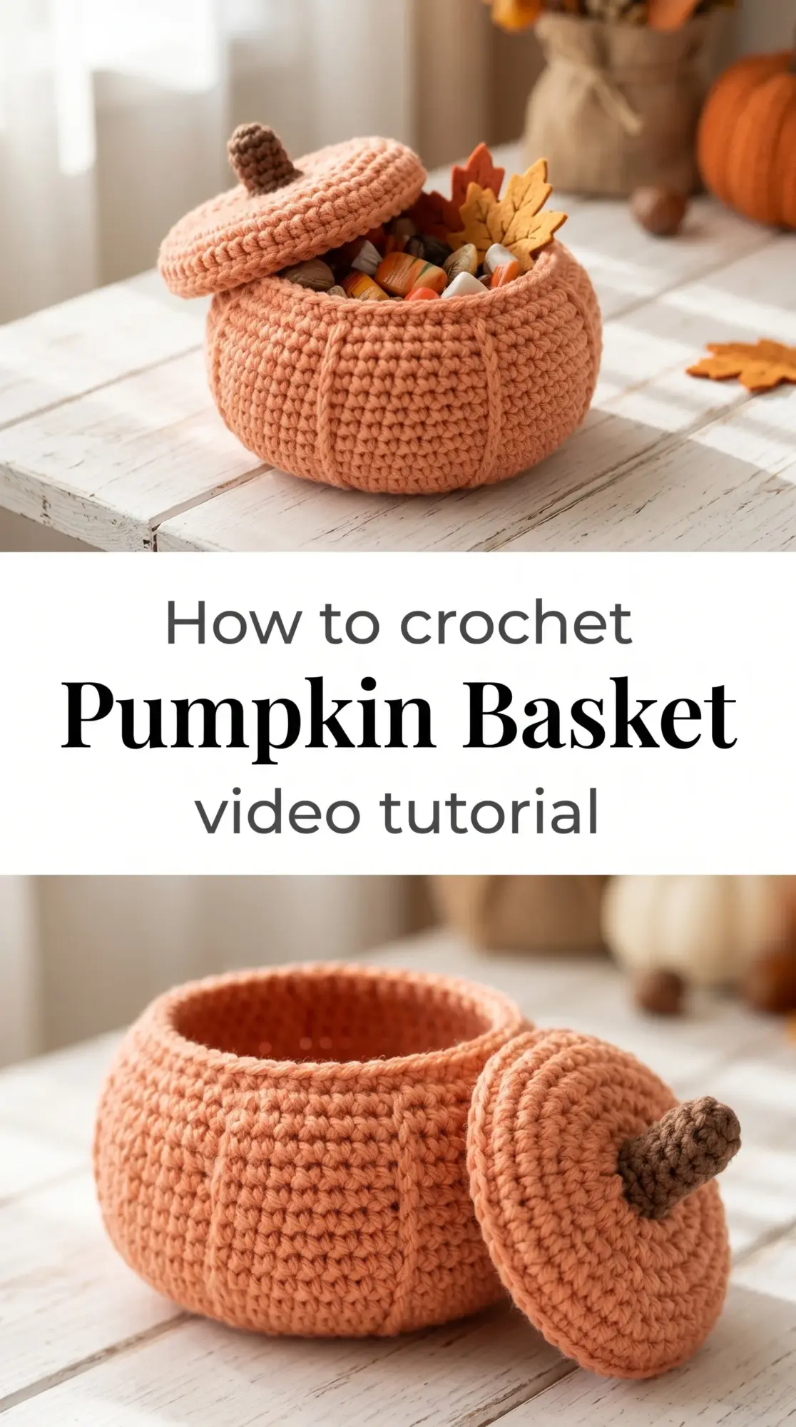 Crochet Pumpkin Basket: A Festive Halloween Essential