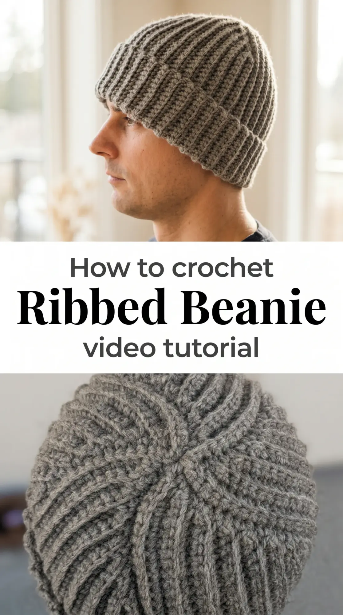 Crochet Ribbed Beanie: A Classic Winter Essential