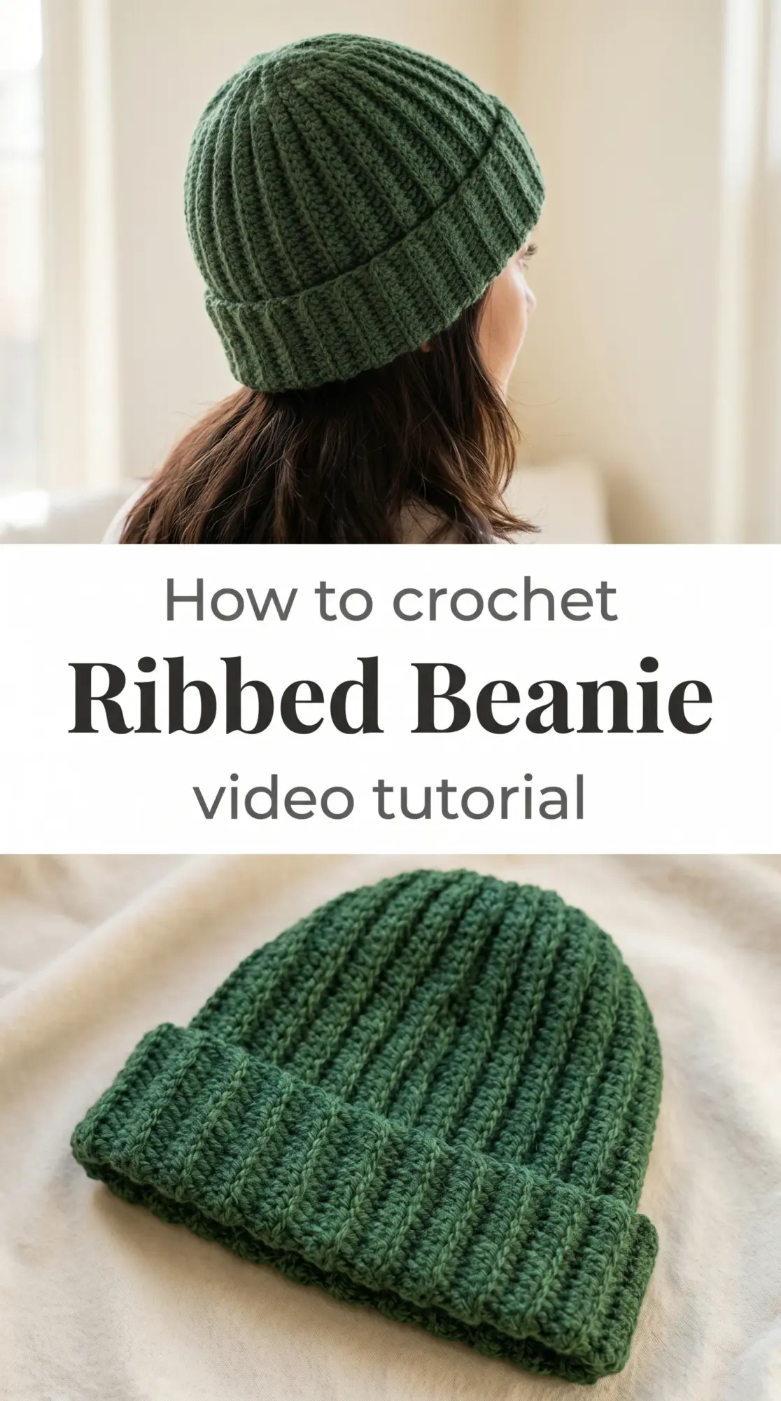 Crochet Ribbed Beanie: A Timeless Winter Essential