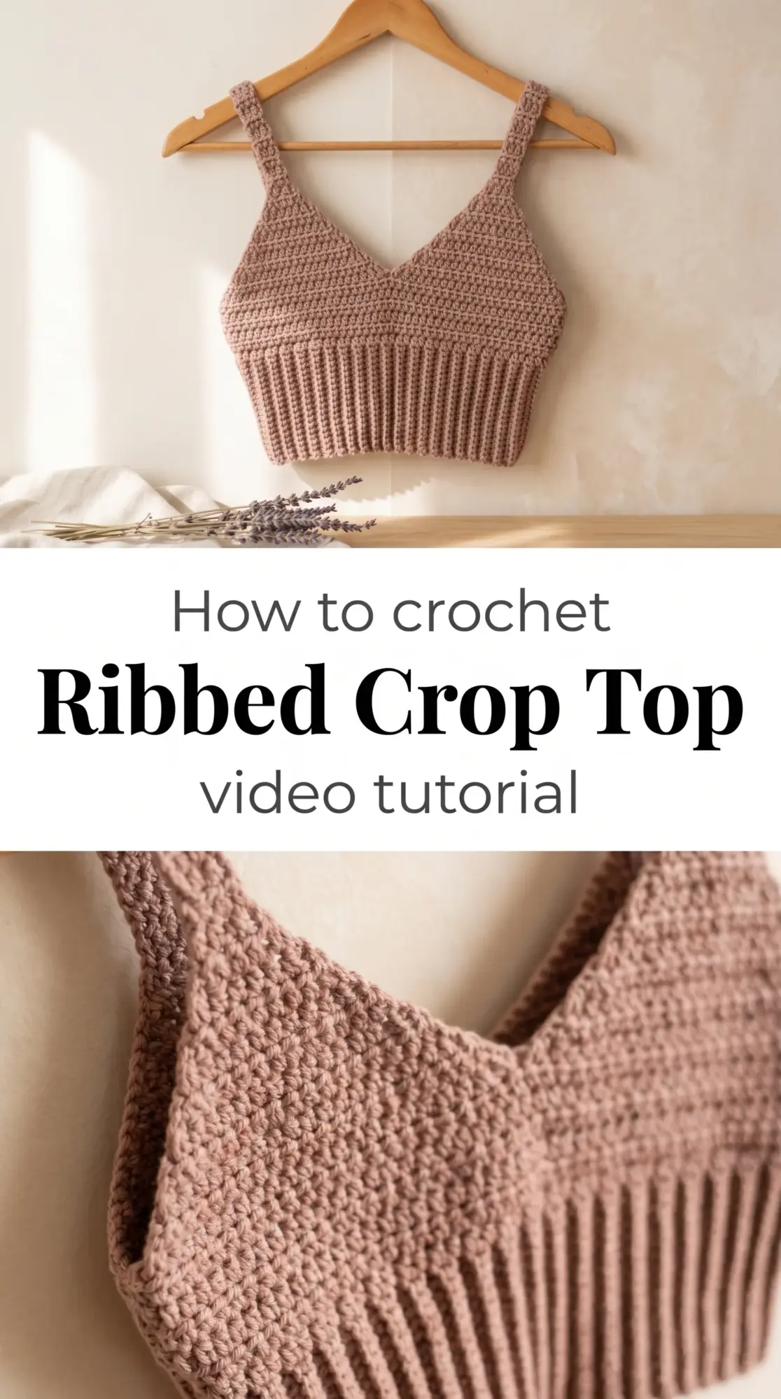 Crochet Ribbed Crop Top: A Timeless Wardrobe Essential