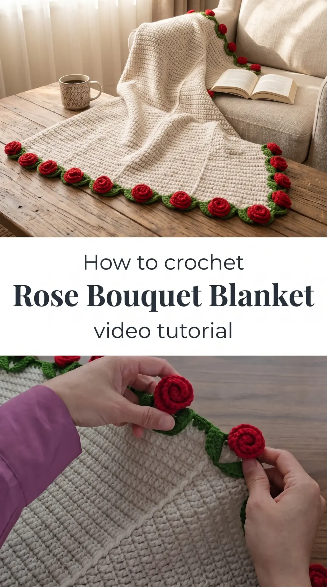 Crochet Rose Bouquet Blanket: A Magical Floral Creation