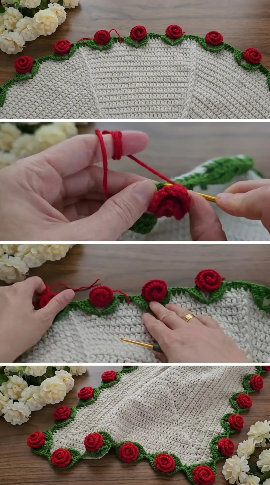 Crochet Rose Bouquet Blanket: A Magical Floral Creation pattern