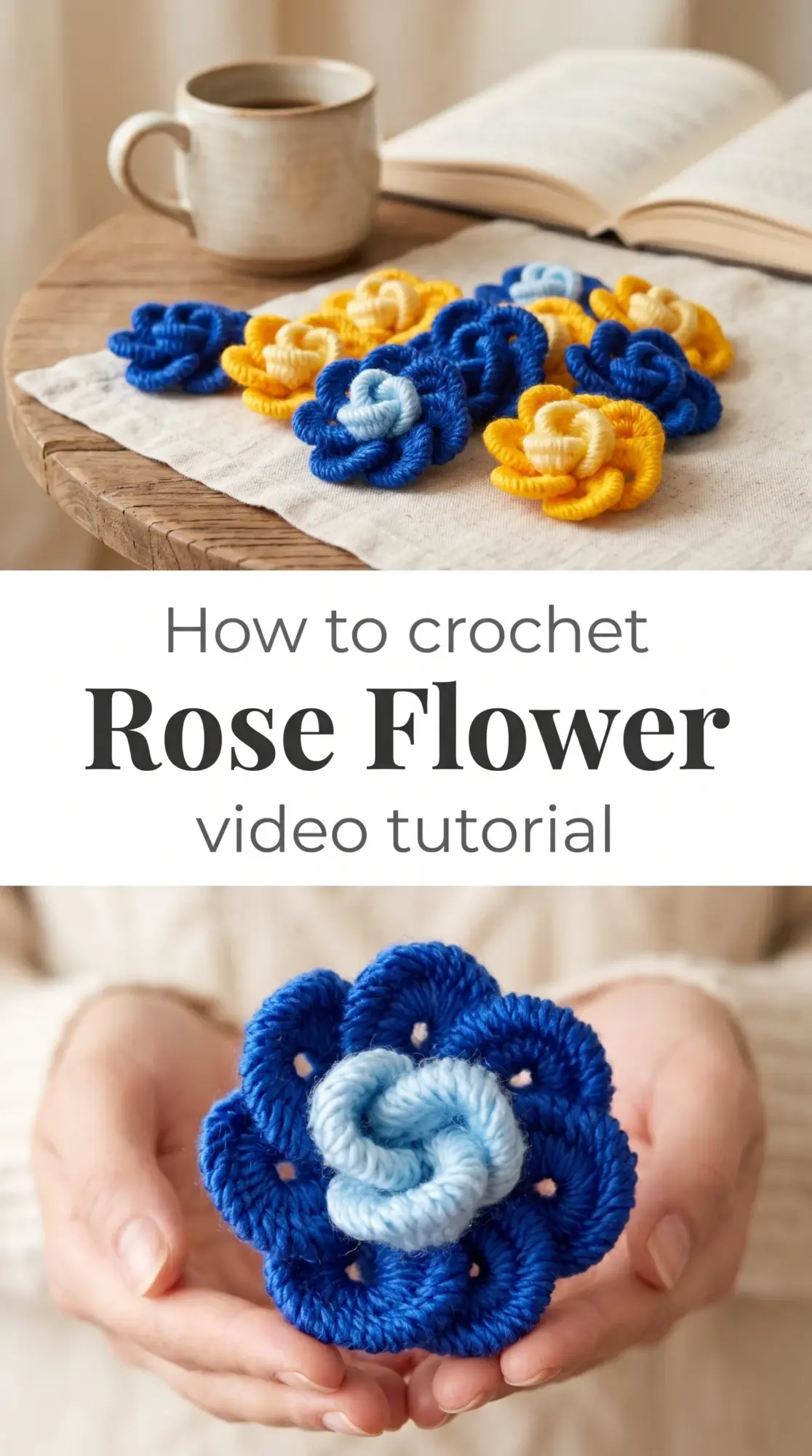 Crochet Rose Flower: A Beautiful Decorative Accent