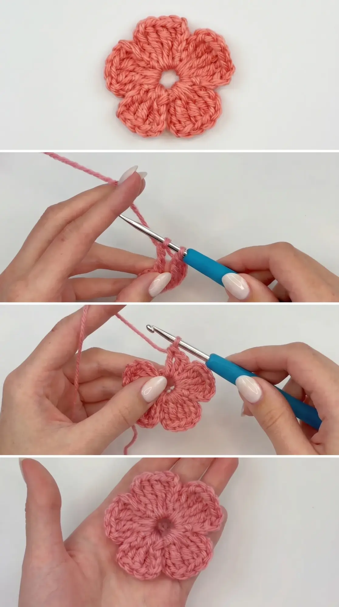 Crochet Simple Flower: A Delicate Beginner Essential pattern