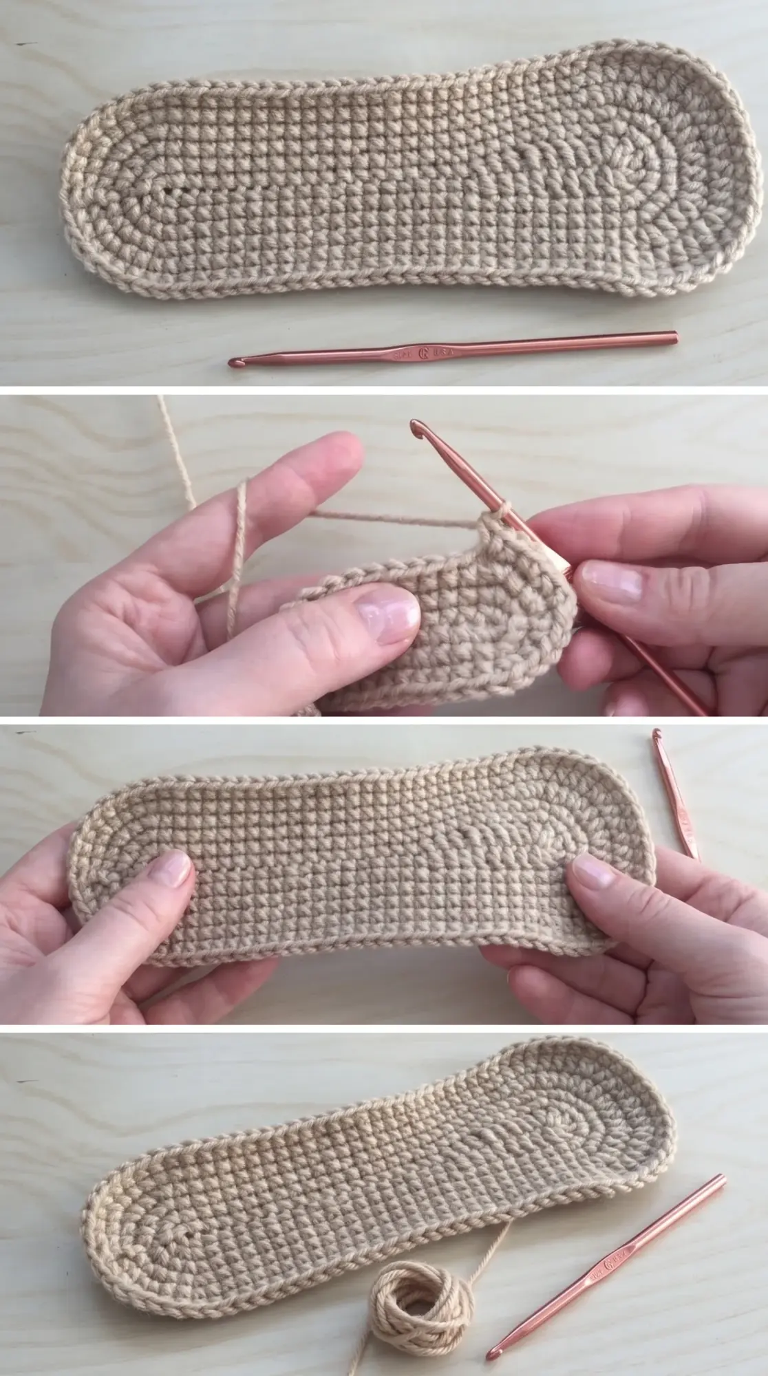 Crochet Slipper Sole: A Comfortable Foundation Essential pattern