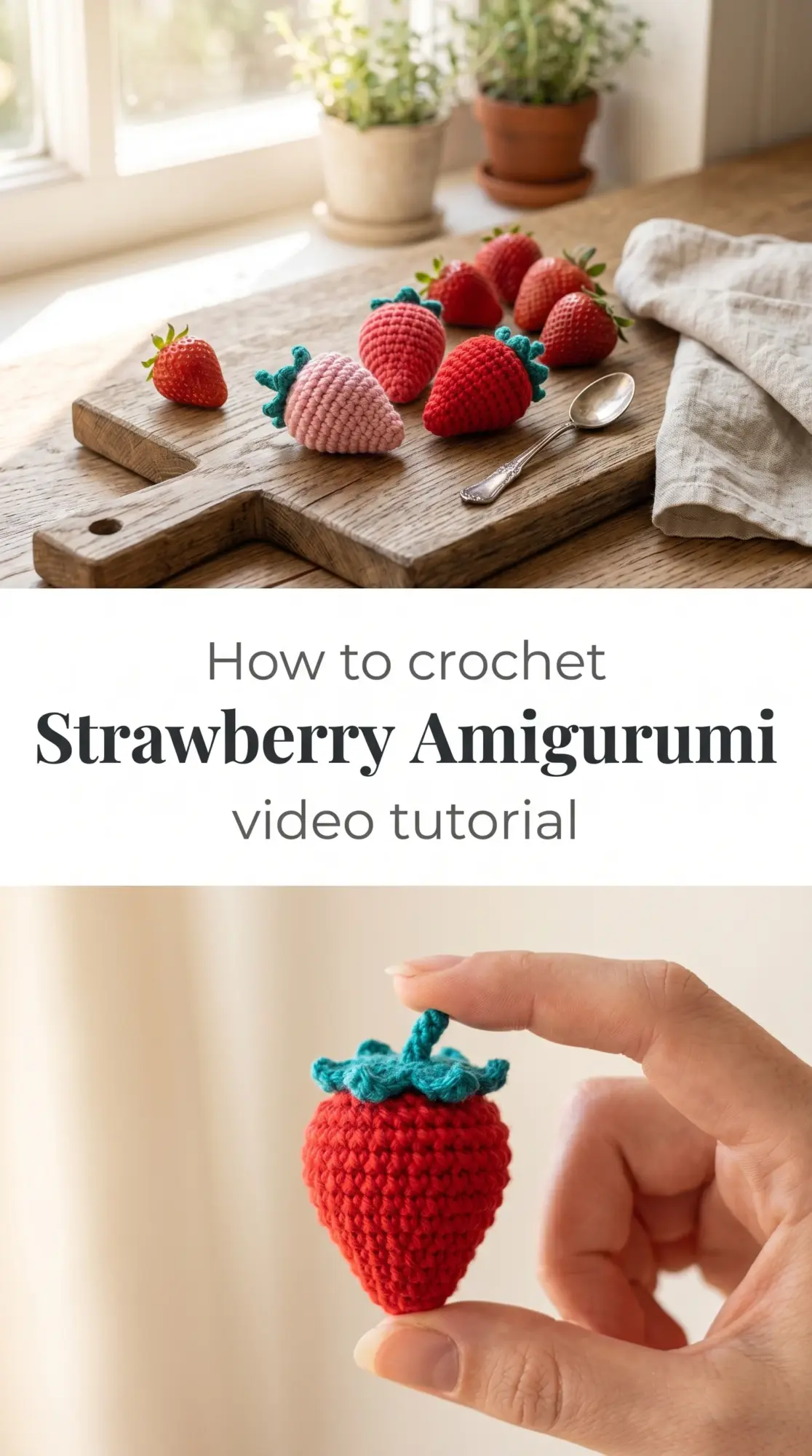 Crochet Strawberry Amigurumi: A Sweet Handmade Delight