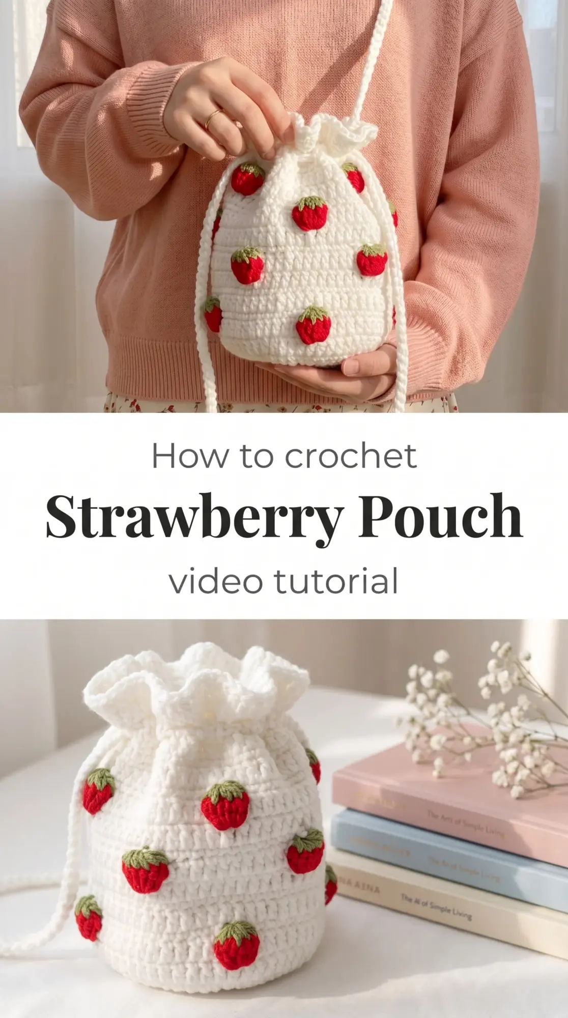 Crochet Strawberry Pouch: A Sweet and Charming Accessory