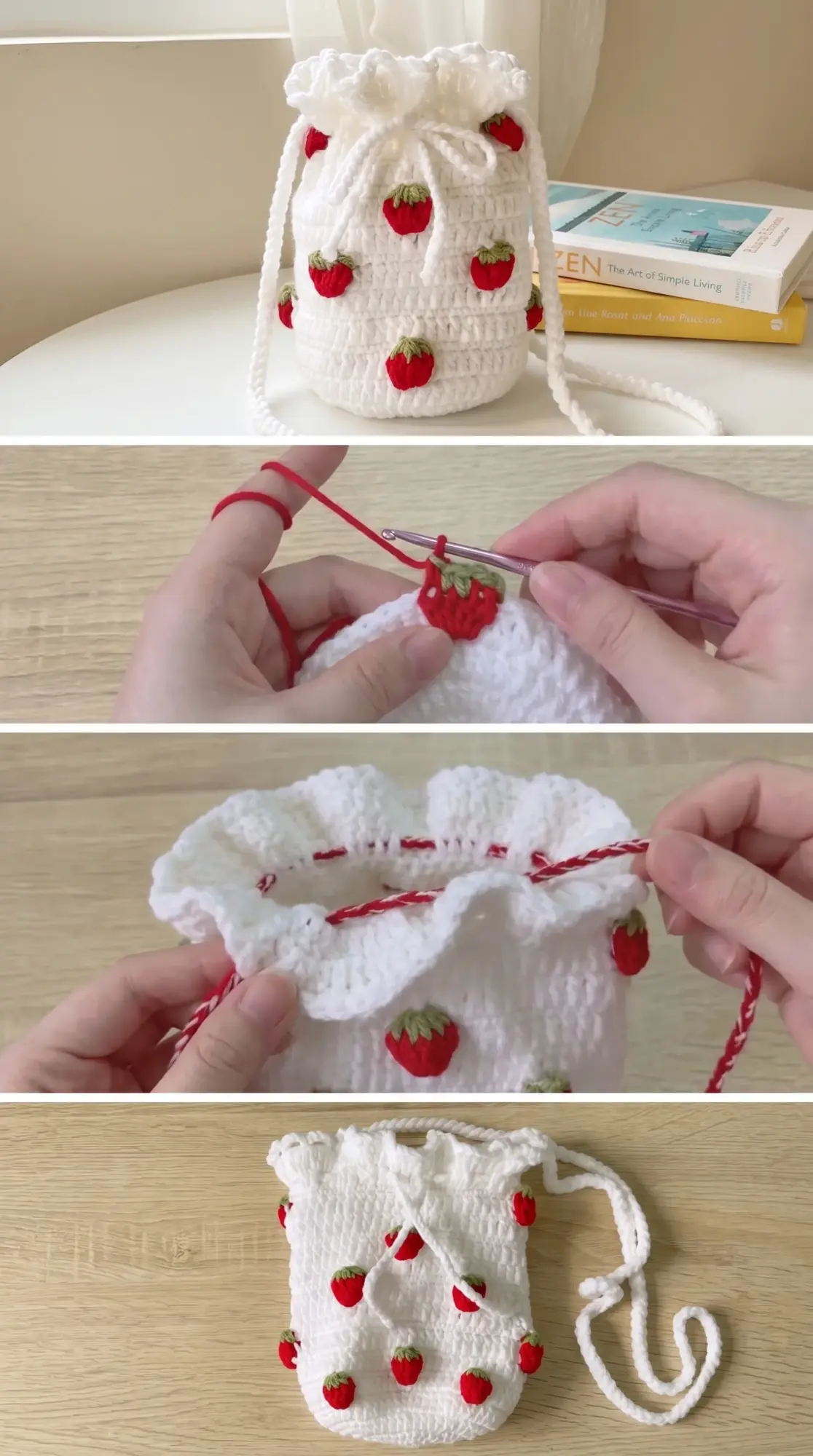 Crochet Strawberry Pouch: A Sweet and Charming Accessory pattern