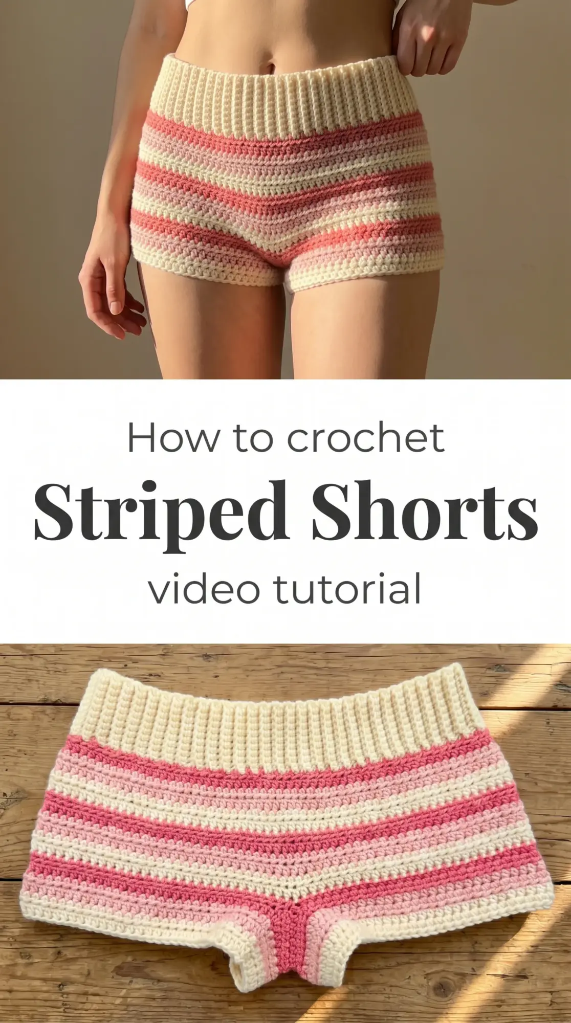 Crochet Striped Shorts: A Fun Summer Essential