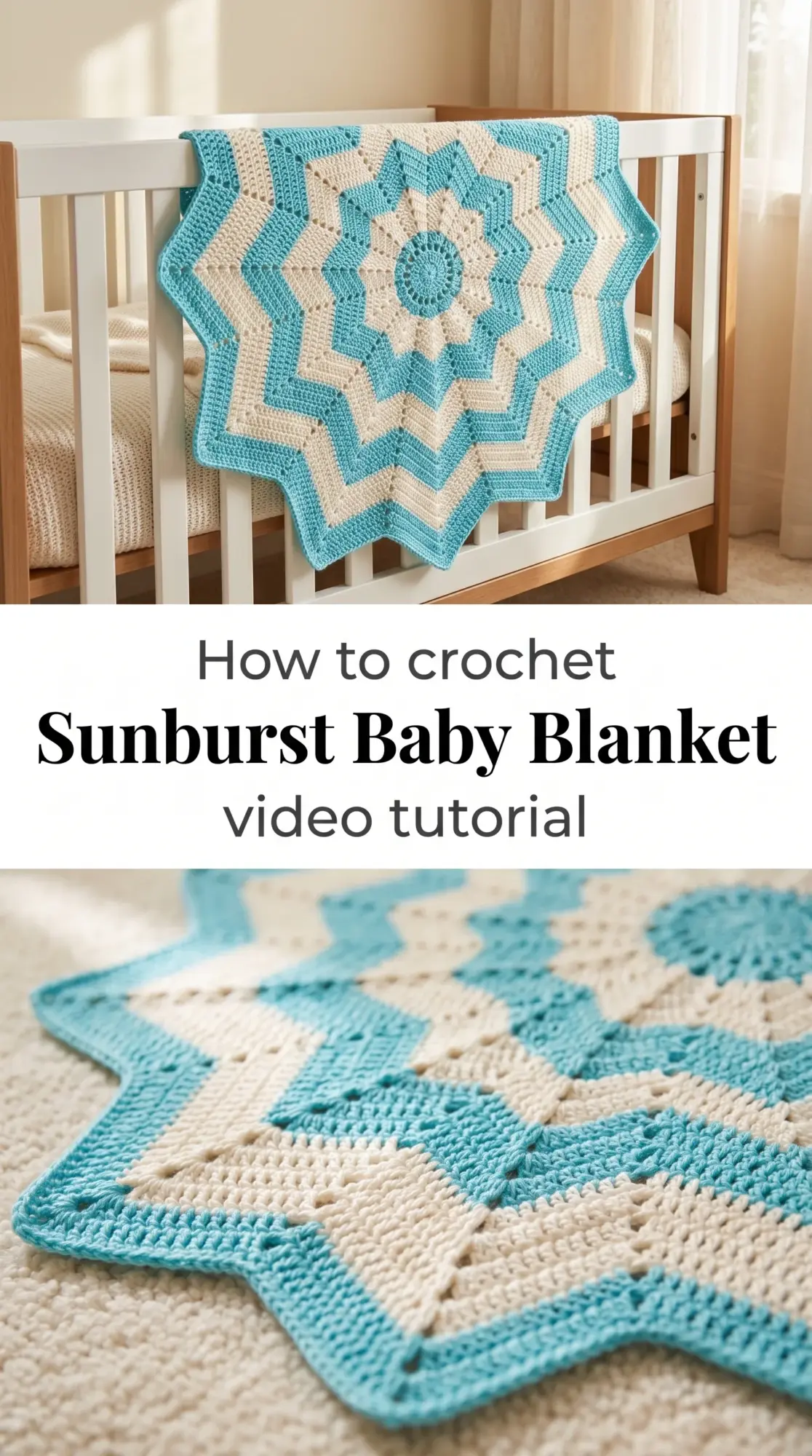 Crochet Sunburst Baby Blanket: A Timeless Heirloom Treasure